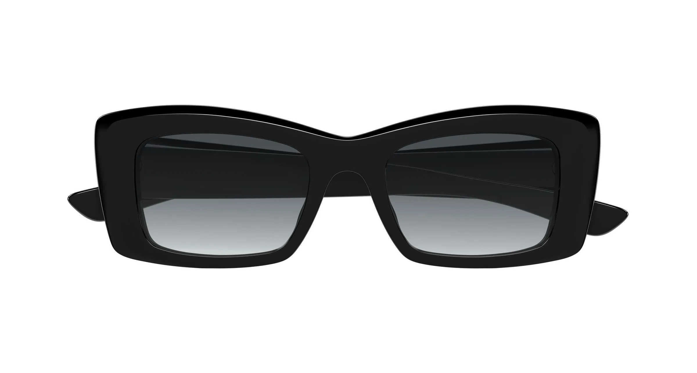Alexander McQueen AM0526S 001 Occhiali da sole Acetato Nero Grigio Squadrata - immagine 2