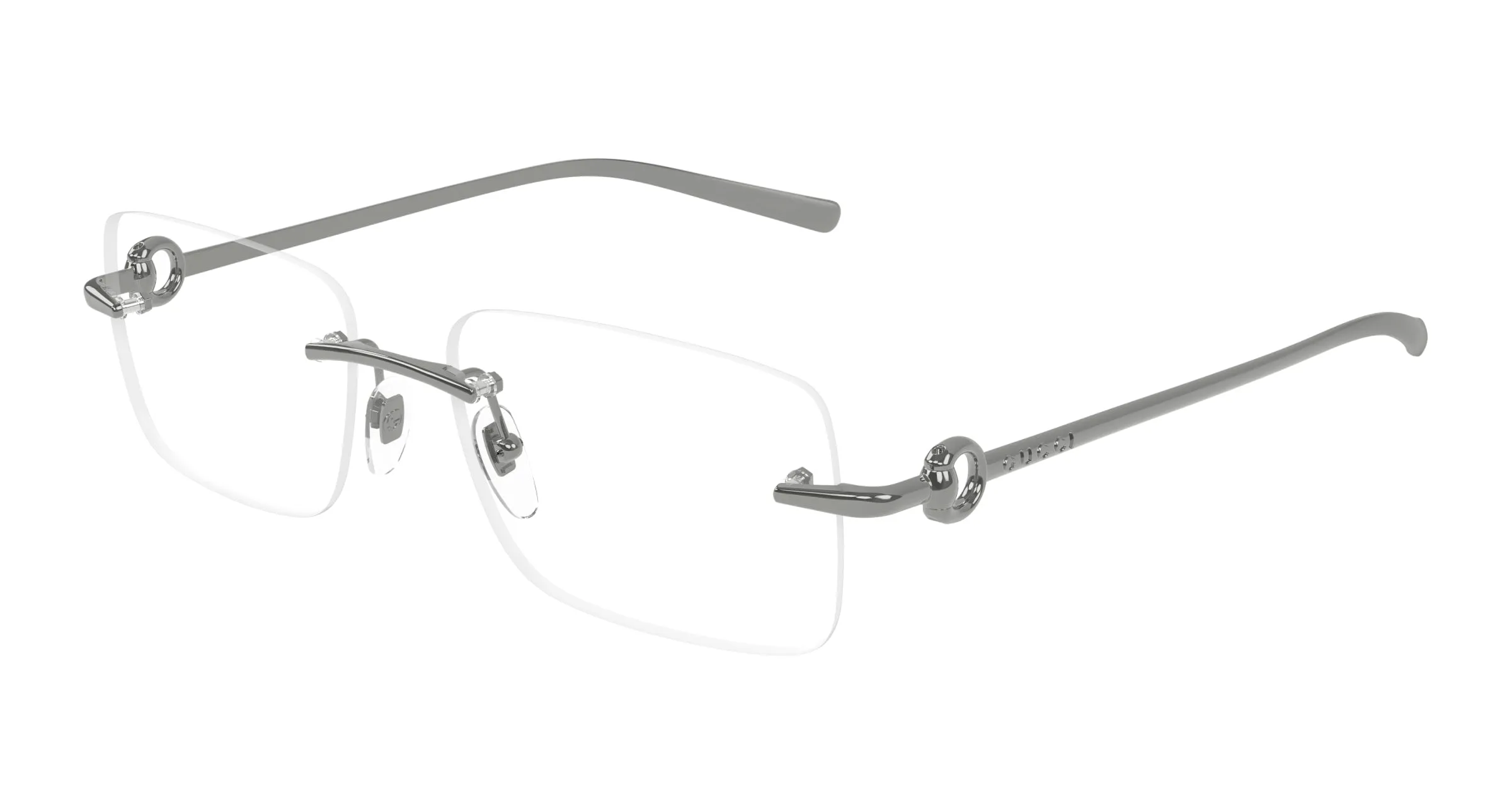 Gucci GG1703O 001 Montature da vista Metallo Rutenio Squadrata - immagine 1