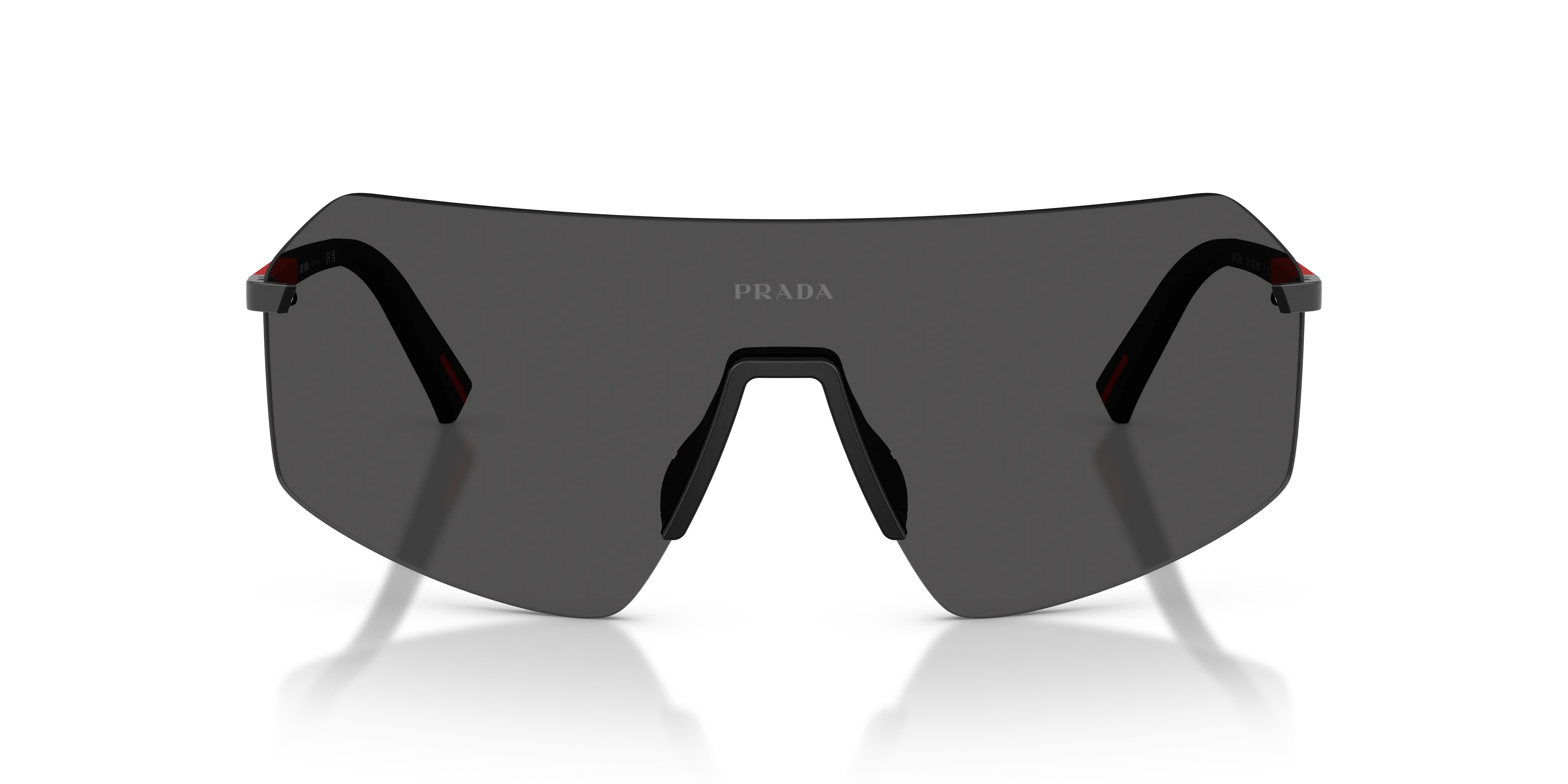 Prada Linea Rossa Uomo PS B50S 1BO06F Occhiali da sole Metallo Nero Grigio Geometrica Normale - immagine 3