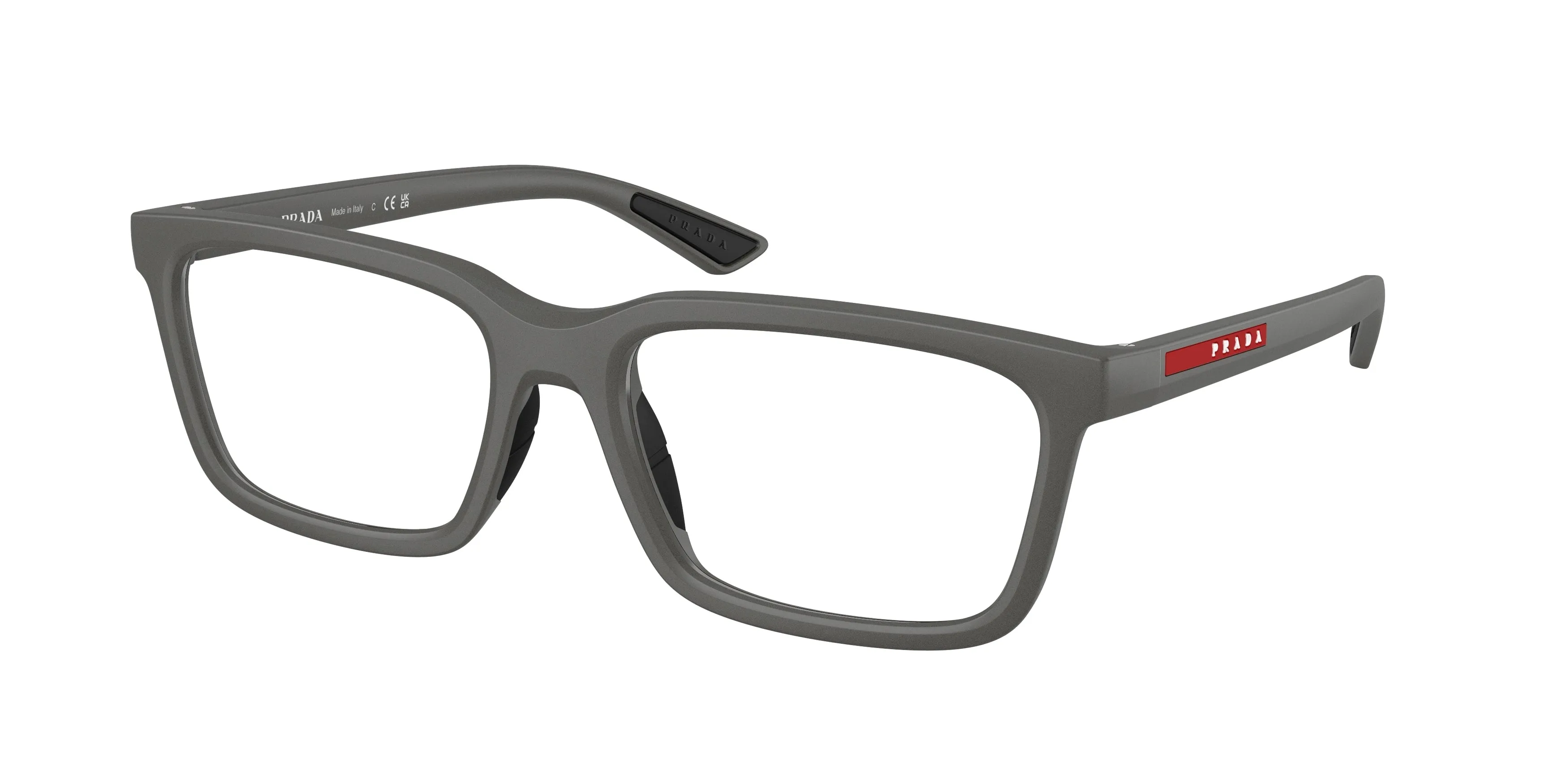 Prada Linea Rossa PS 02SV 16X1O1 Montature da vista Iniettato Grigio Squadrata Normale - immagine 1