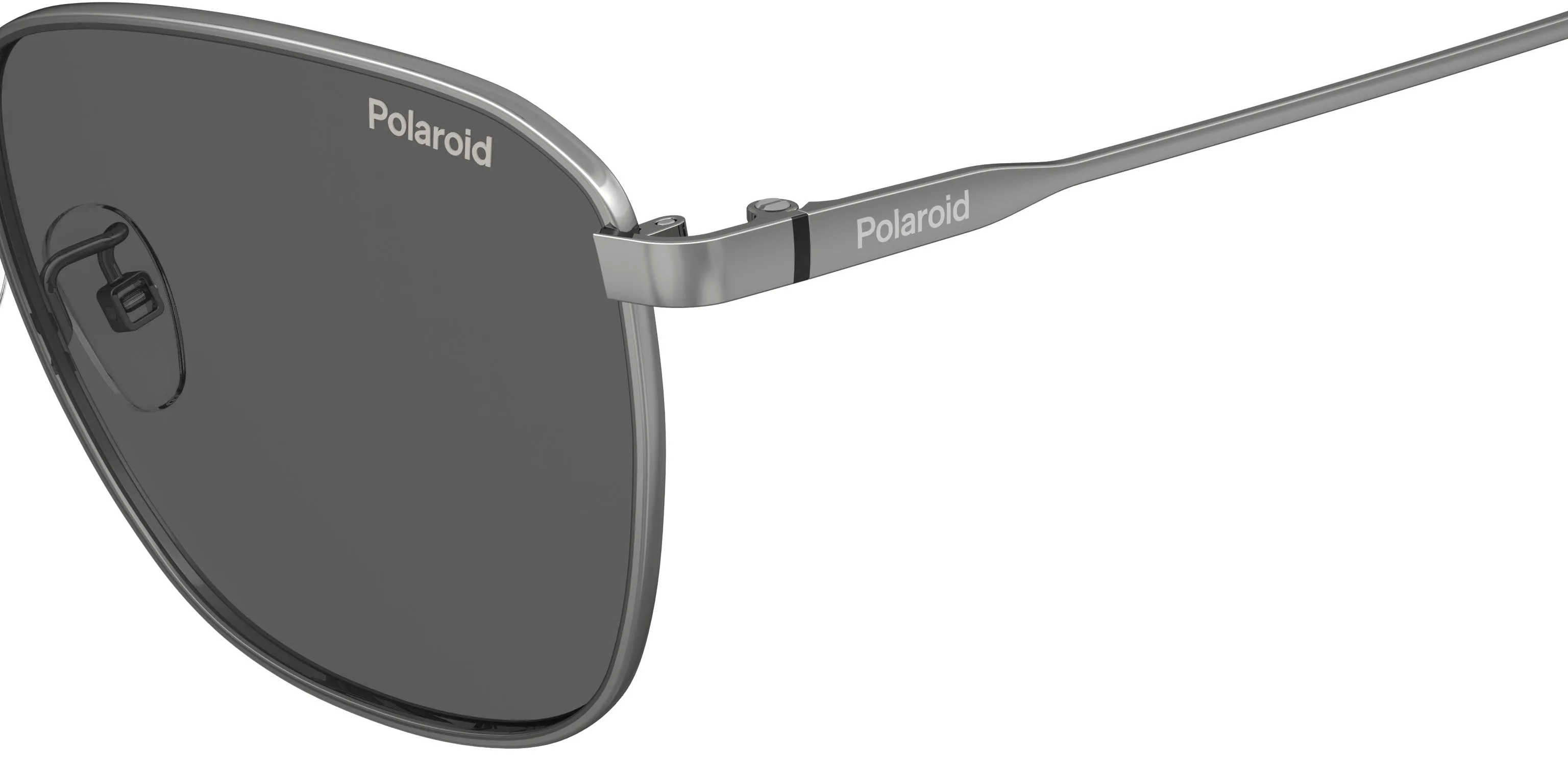 Polaroid PLD 4159/G/S/XN 6LB/M9 Occhiali da sole Metallo Rutenio Grigio Squadrata Polarizzata - immagine 4