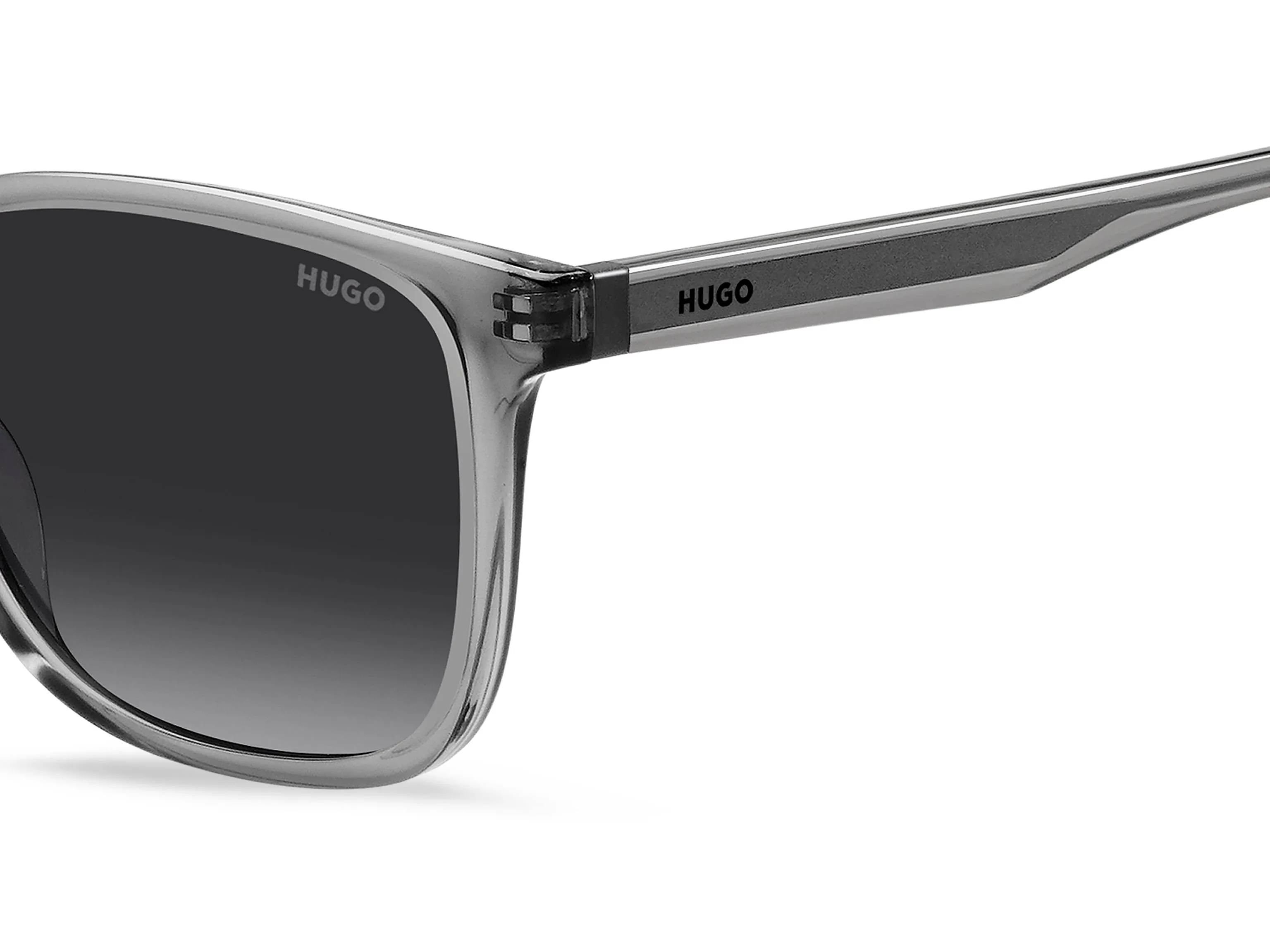 Hugo Boss HG 1356/S KB7/9O Occhiali da sole Acetato Grigio Grigio Squadrata Normale Sfumato - immagine 3