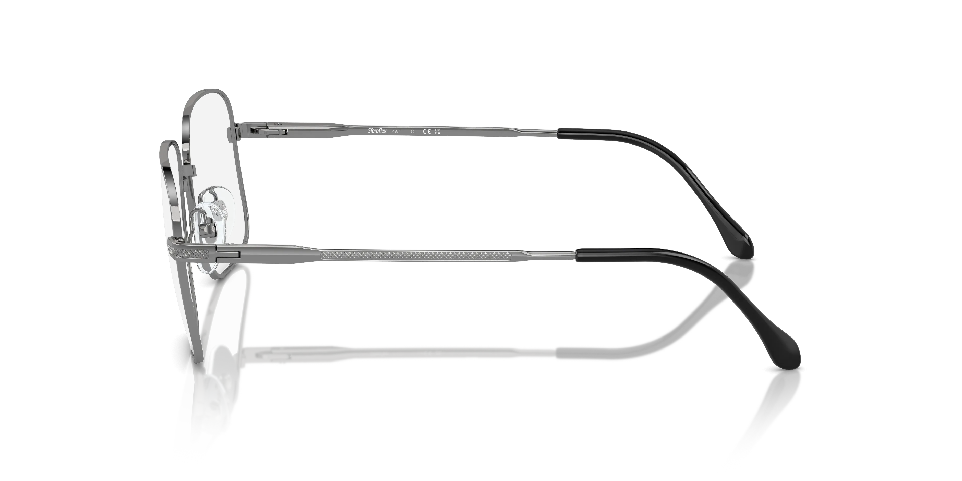 Sferoflex Uomo SF2298 268 Montature da vista Metallo Canna di fucile Squadrata - immagine 4