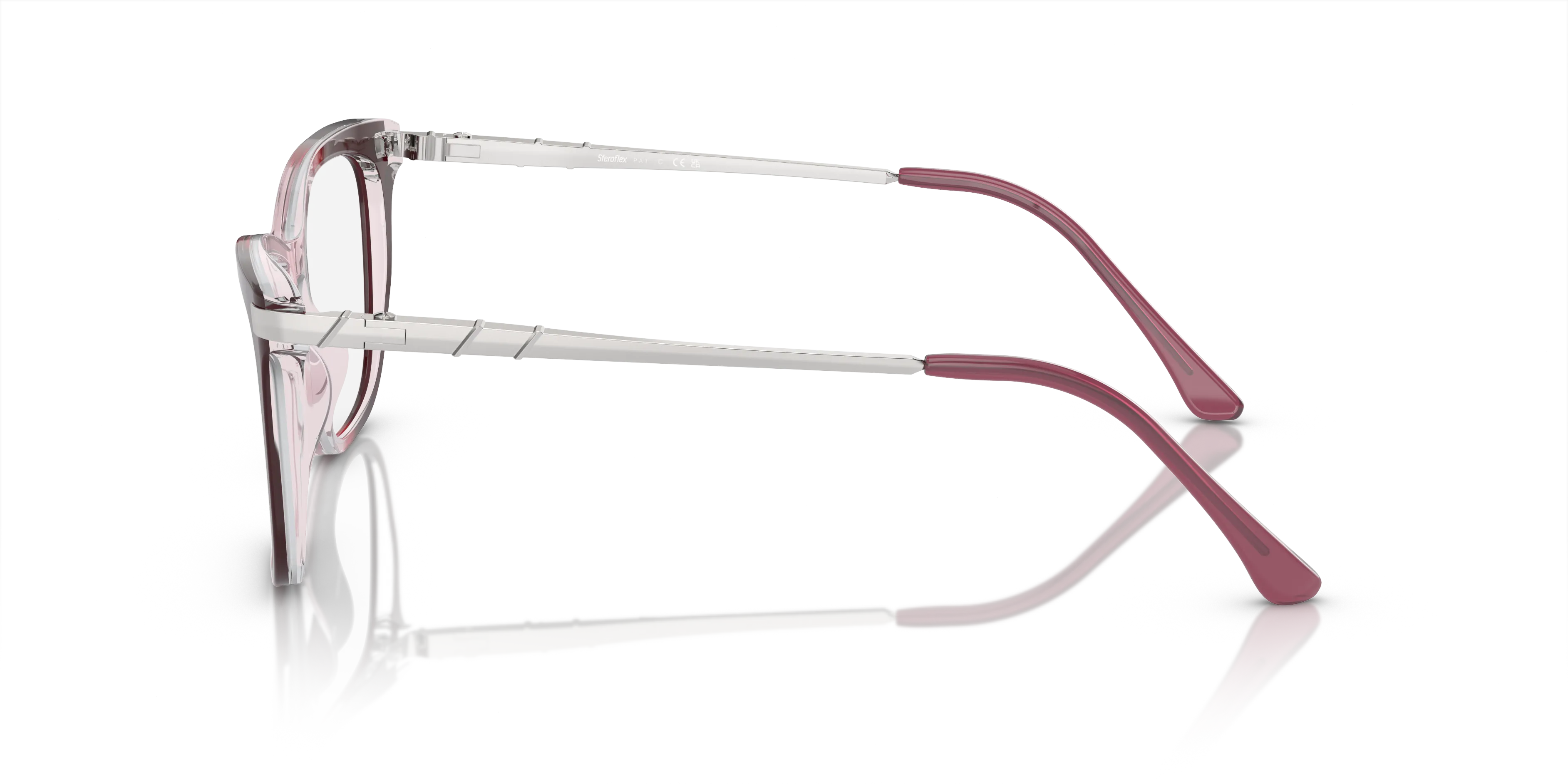 Sferoflex Donna SF1578 C636 Montature da vista Acetato Rosa Farfalla - immagine 4