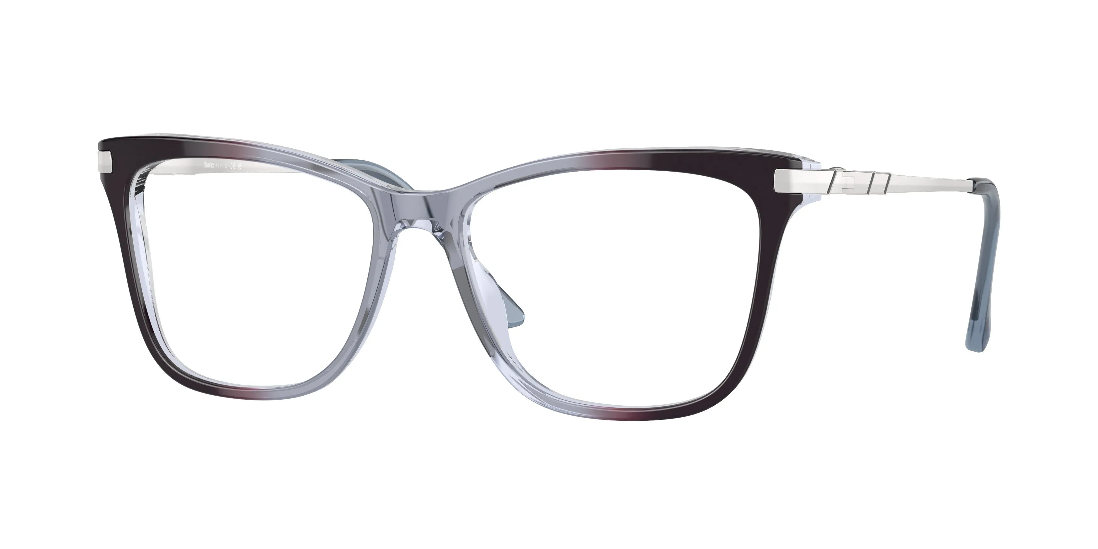 Sferoflex Donna SF1578 C635 Montature da vista Acetato Azzurro Farfalla - immagine 1