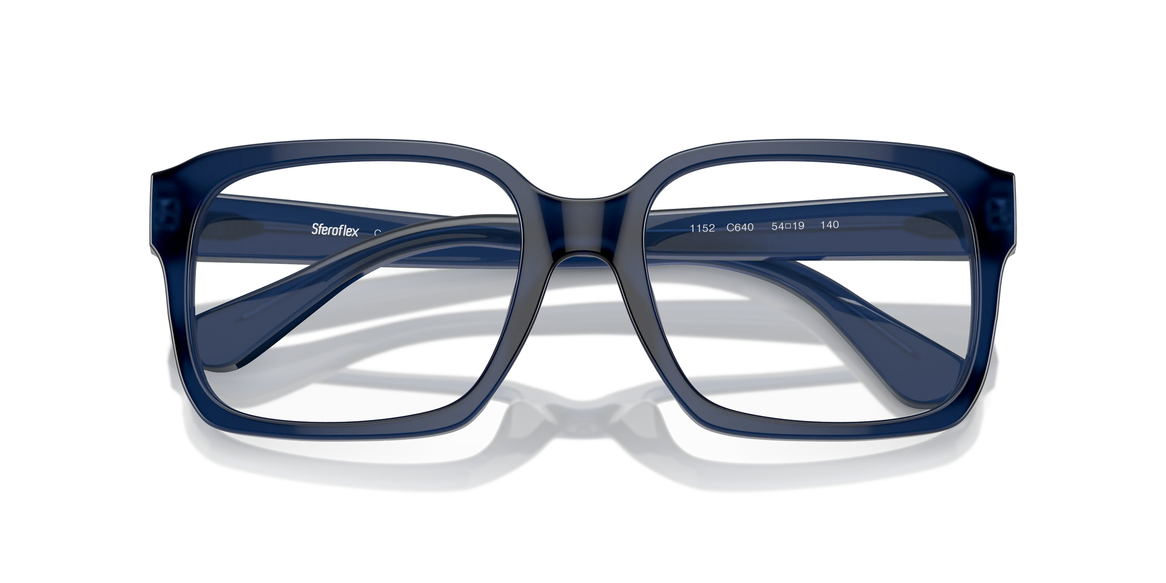 Sferoflex Uomo SF1152 C640 Montature da vista Acetato Blu Squadrata - immagine 2