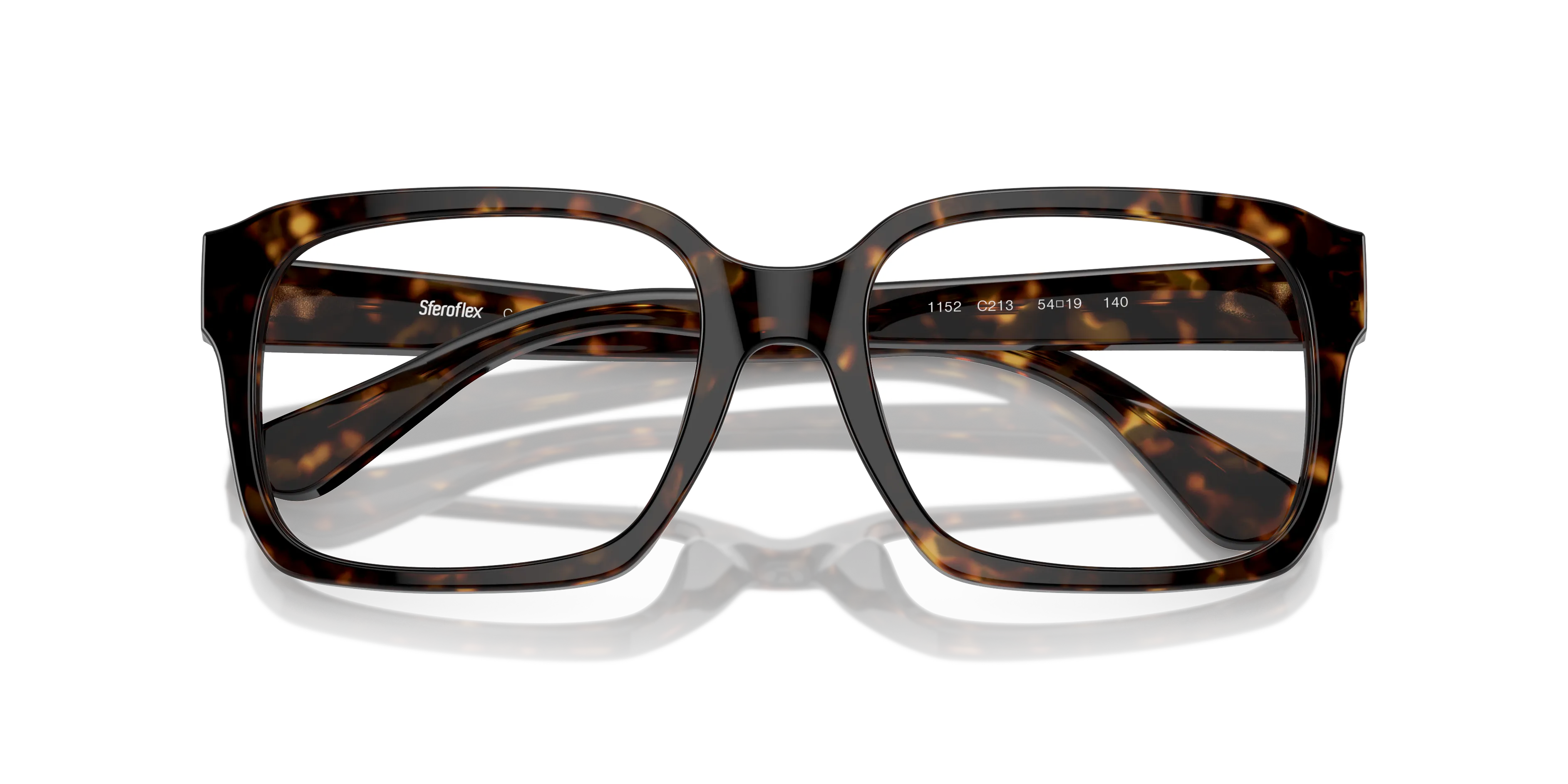 Sferoflex Uomo SF1152 C213 Montature da vista Acetato Havana Squadrata - immagine 2