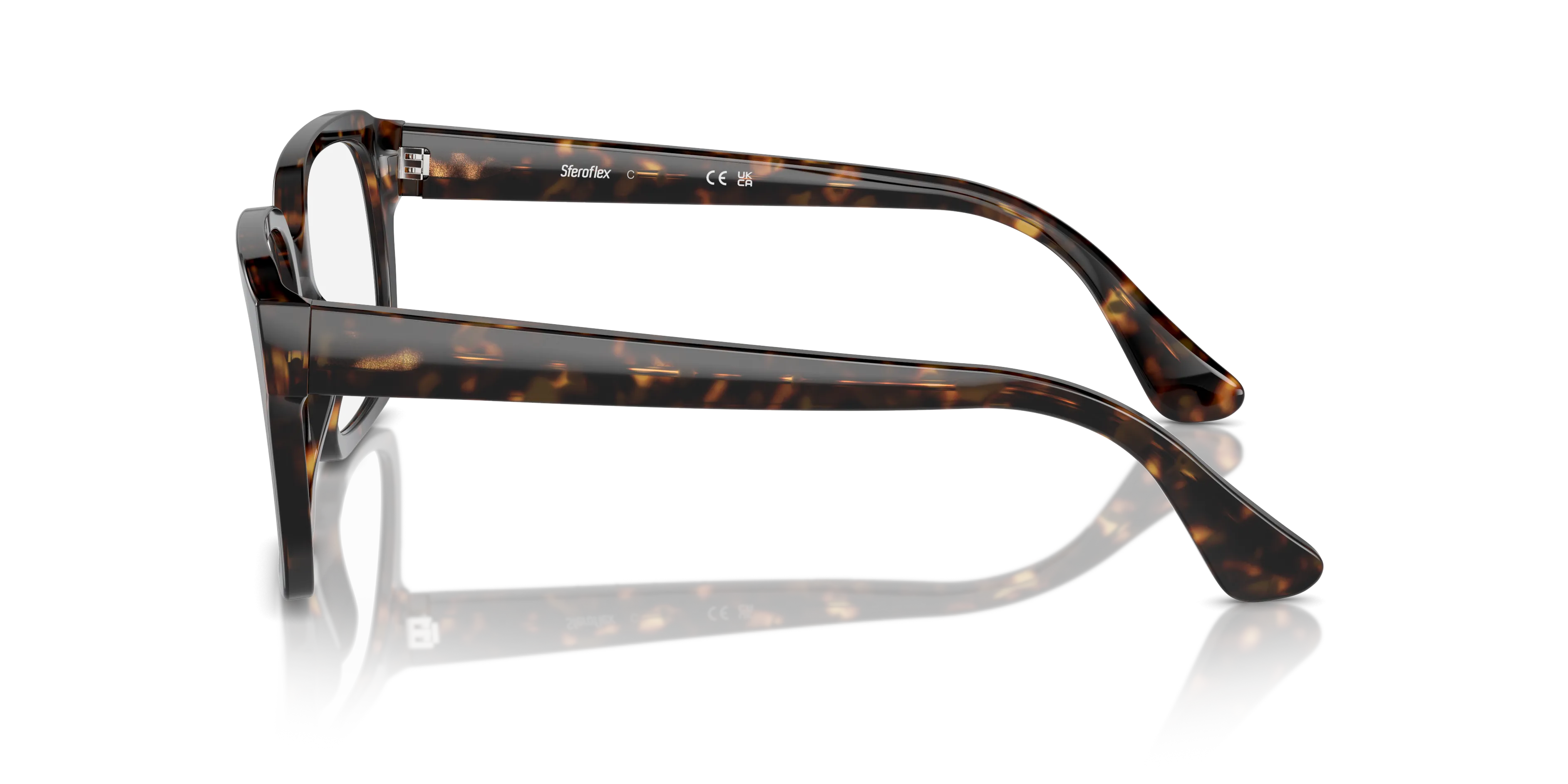 Sferoflex Uomo SF1152 C213 Montature da vista Acetato Havana Squadrata - immagine 4
