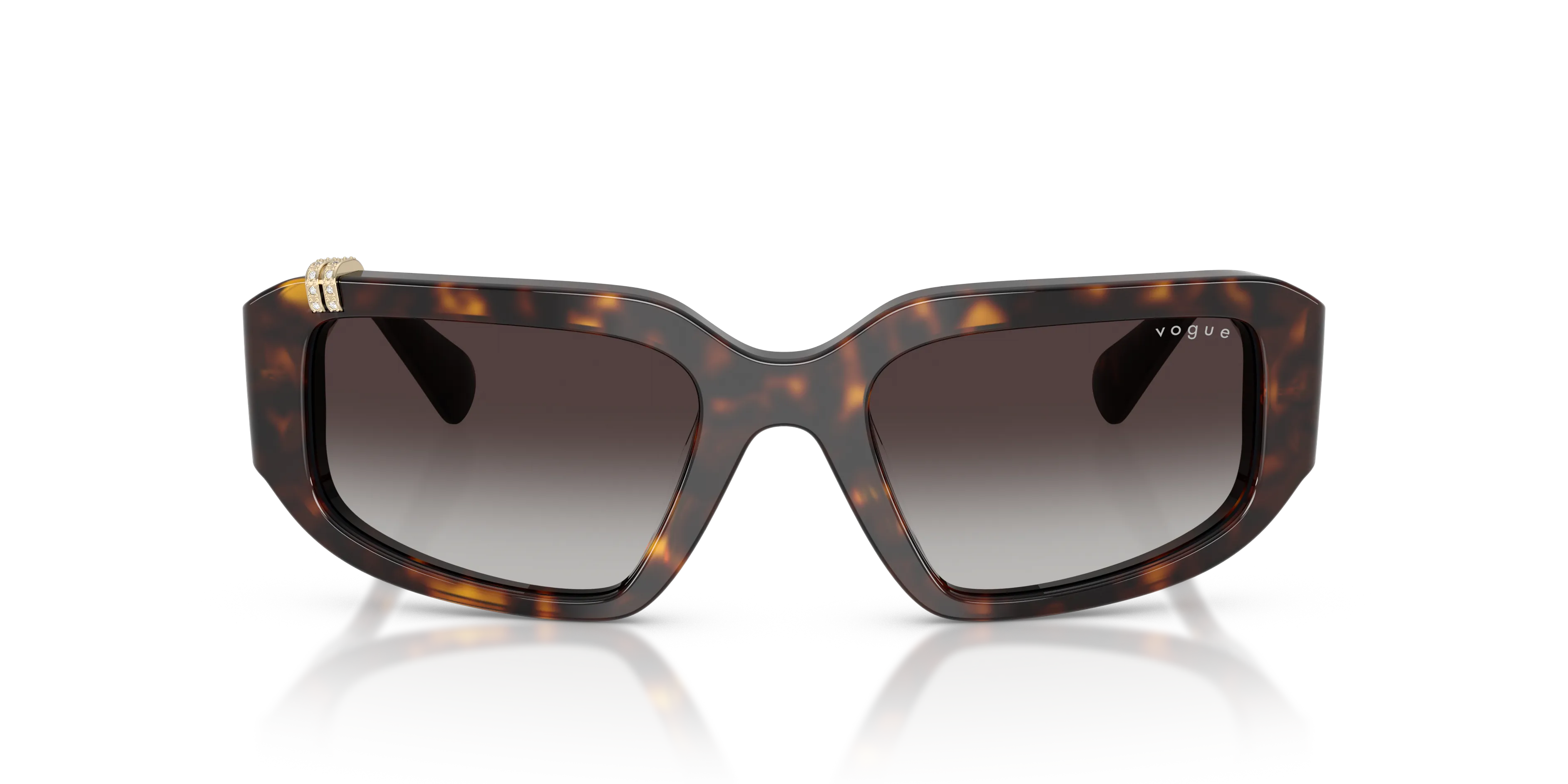 VOGUE EYEWEAR VO5688SB W6568G Occhiali da sole Acetato Marrone Grigio Geometrica Normale Sfumato - immagine 3