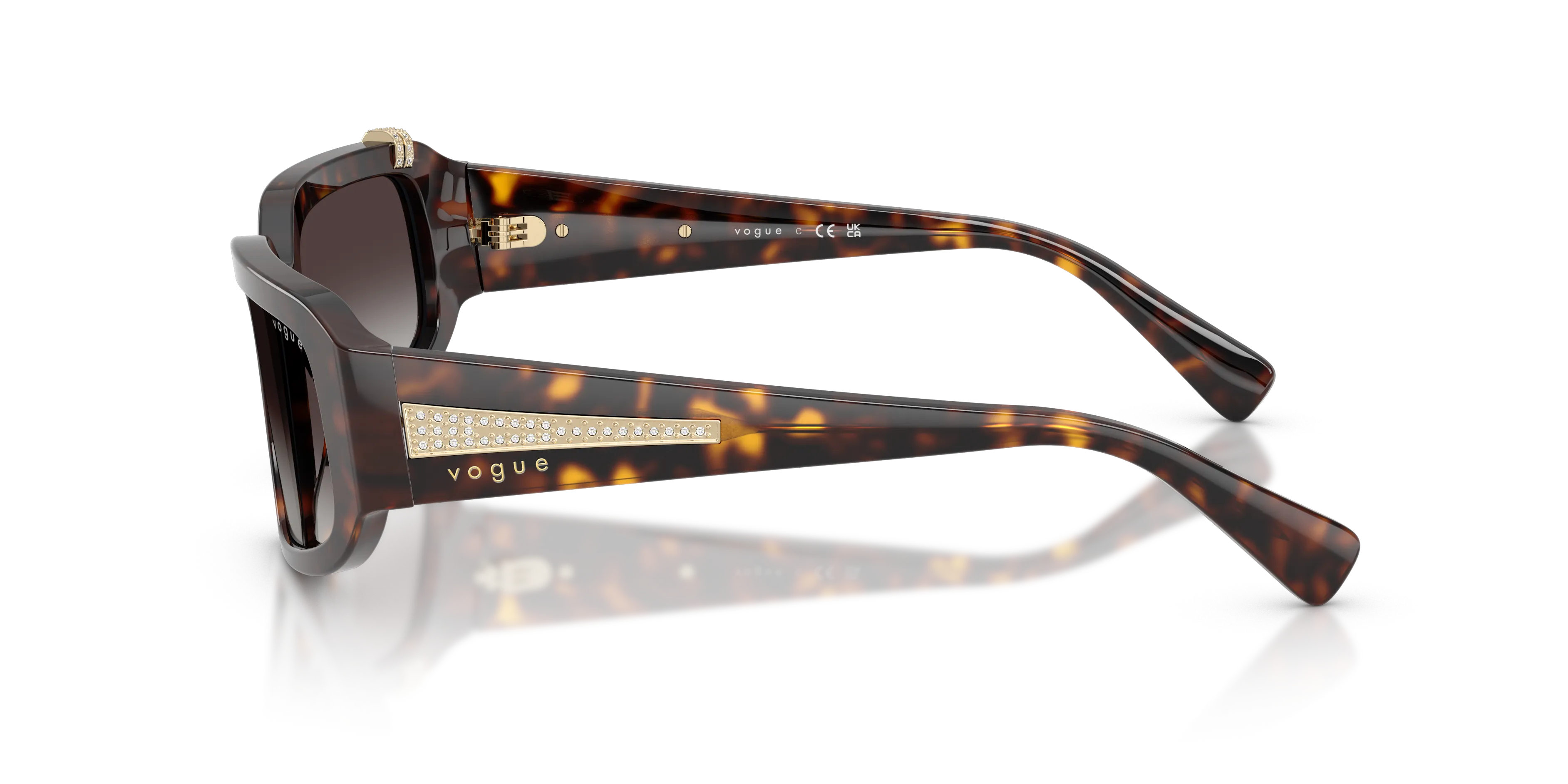 VOGUE EYEWEAR VO5688SB W6568G Occhiali da sole Acetato Marrone Grigio Geometrica Normale Sfumato - immagine 4