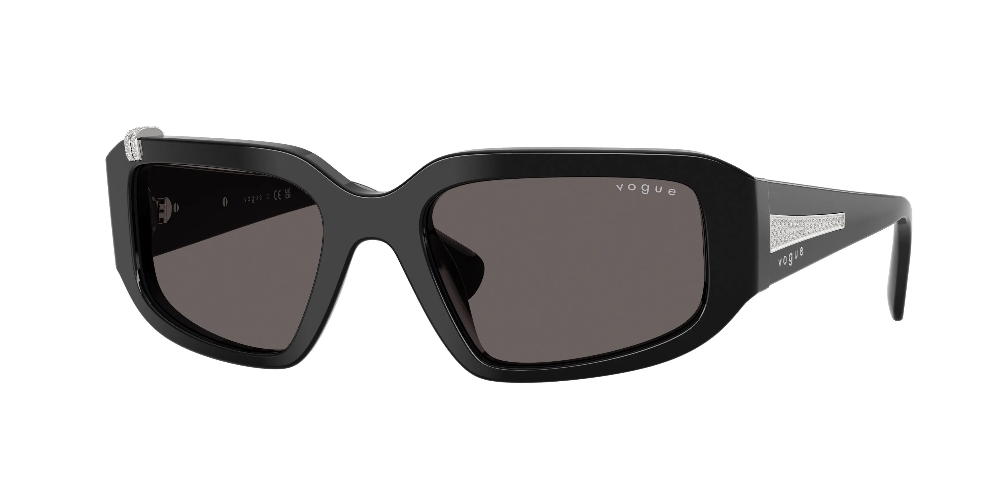 VOGUE EYEWEAR VO5688SB W44/87 Occhiali da sole Acetato Nero Grigio Geometrica Normale - immagine 1