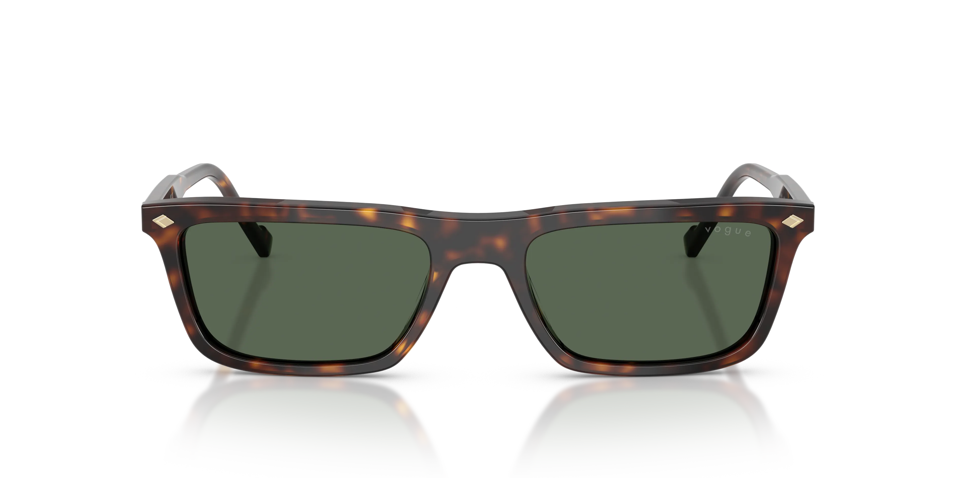 VOGUE EYEWEAR VO5687S W65671 Occhiali da sole Acetato Marrone Verde Pillow Normale - immagine 3
