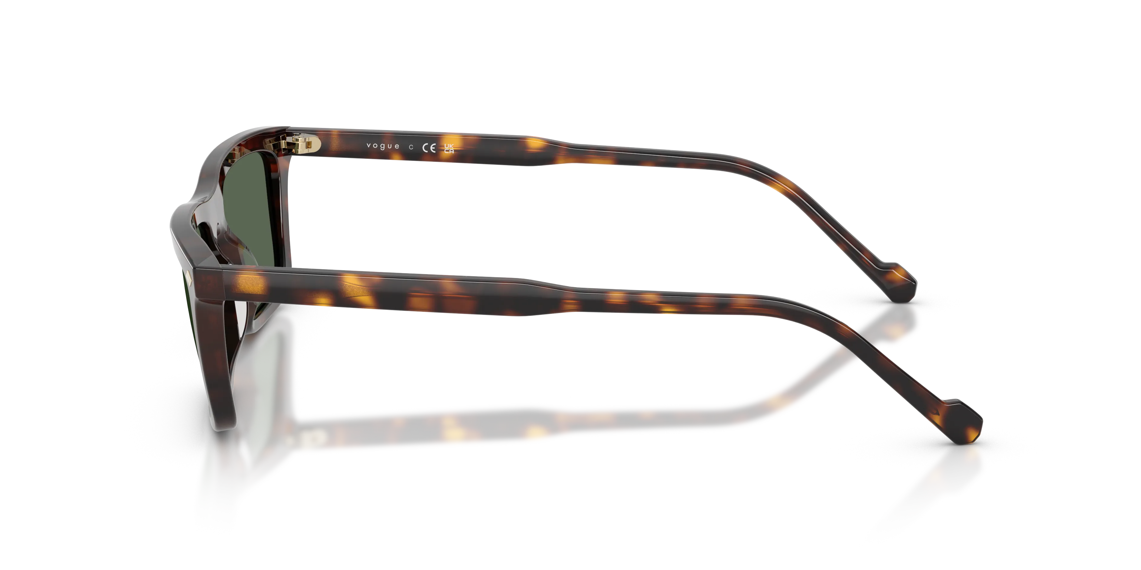 VOGUE EYEWEAR VO5687S W65671 Occhiali da sole Acetato Marrone Verde Pillow Normale - immagine 4