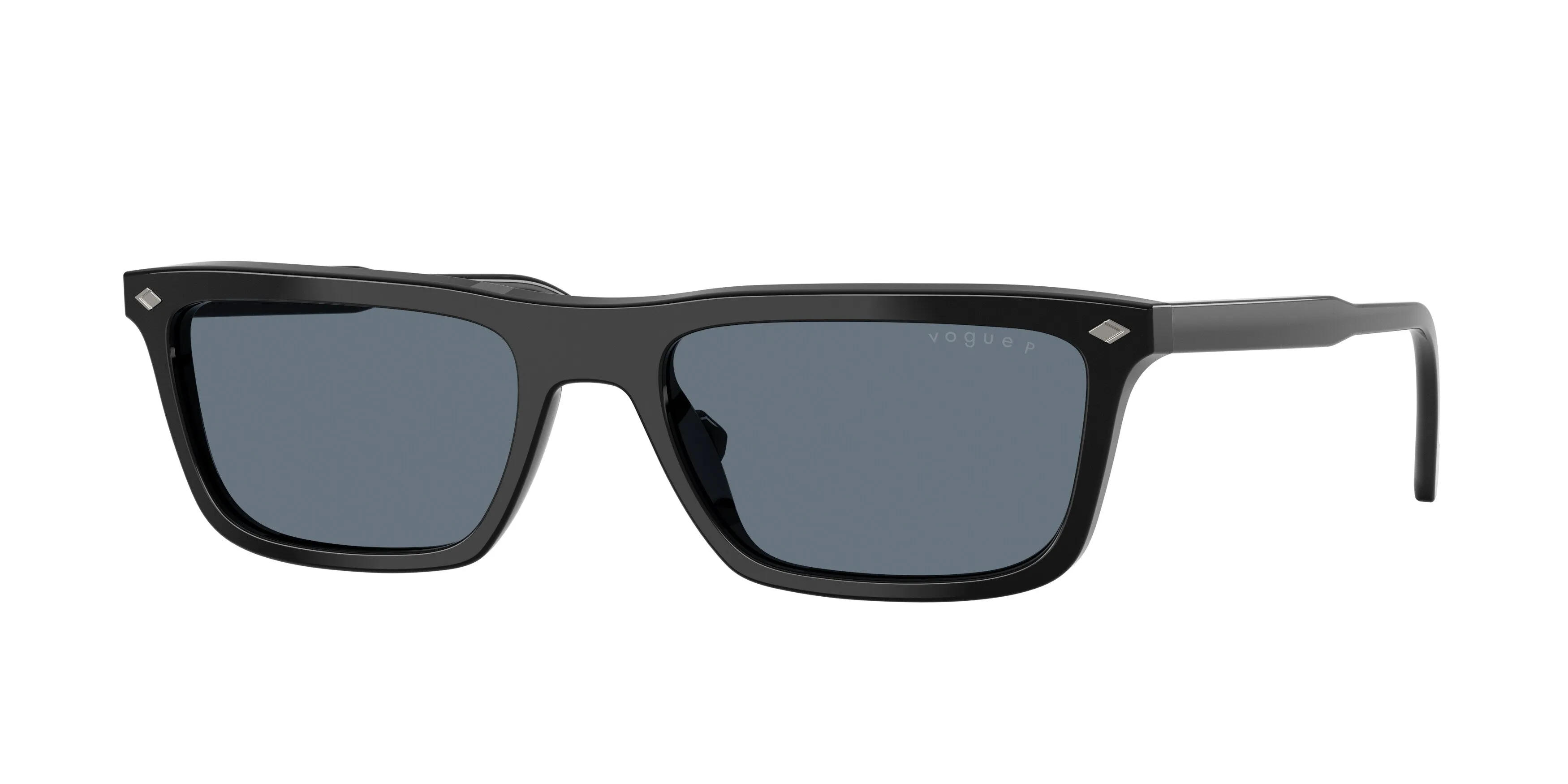 VOGUE EYEWEAR VO5687S W44/4Y Occhiali da sole Acetato Nero Blu Pillow Polarizzata - immagine 1