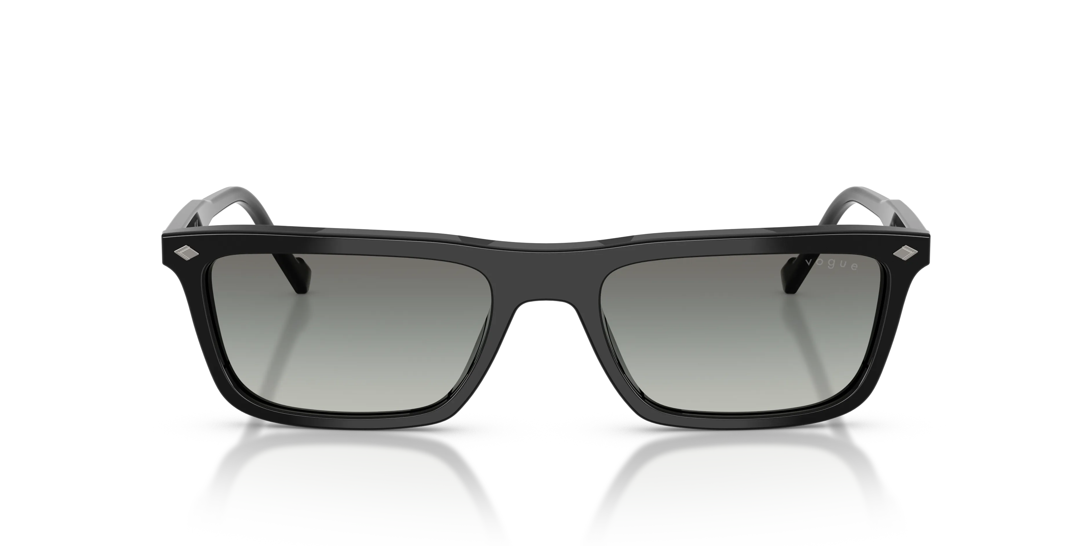 VOGUE EYEWEAR VO5687S W44/11 Occhiali da sole Acetato Nero Grigio Pillow Normale Sfumato - immagine 3