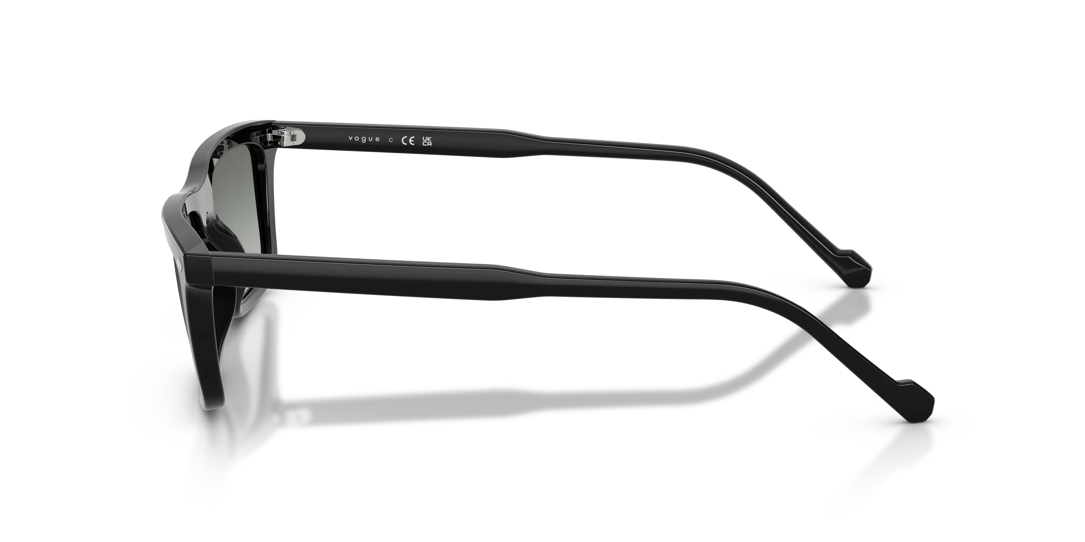 VOGUE EYEWEAR VO5687S W44/11 Occhiali da sole Acetato Nero Grigio Pillow Normale Sfumato - immagine 4