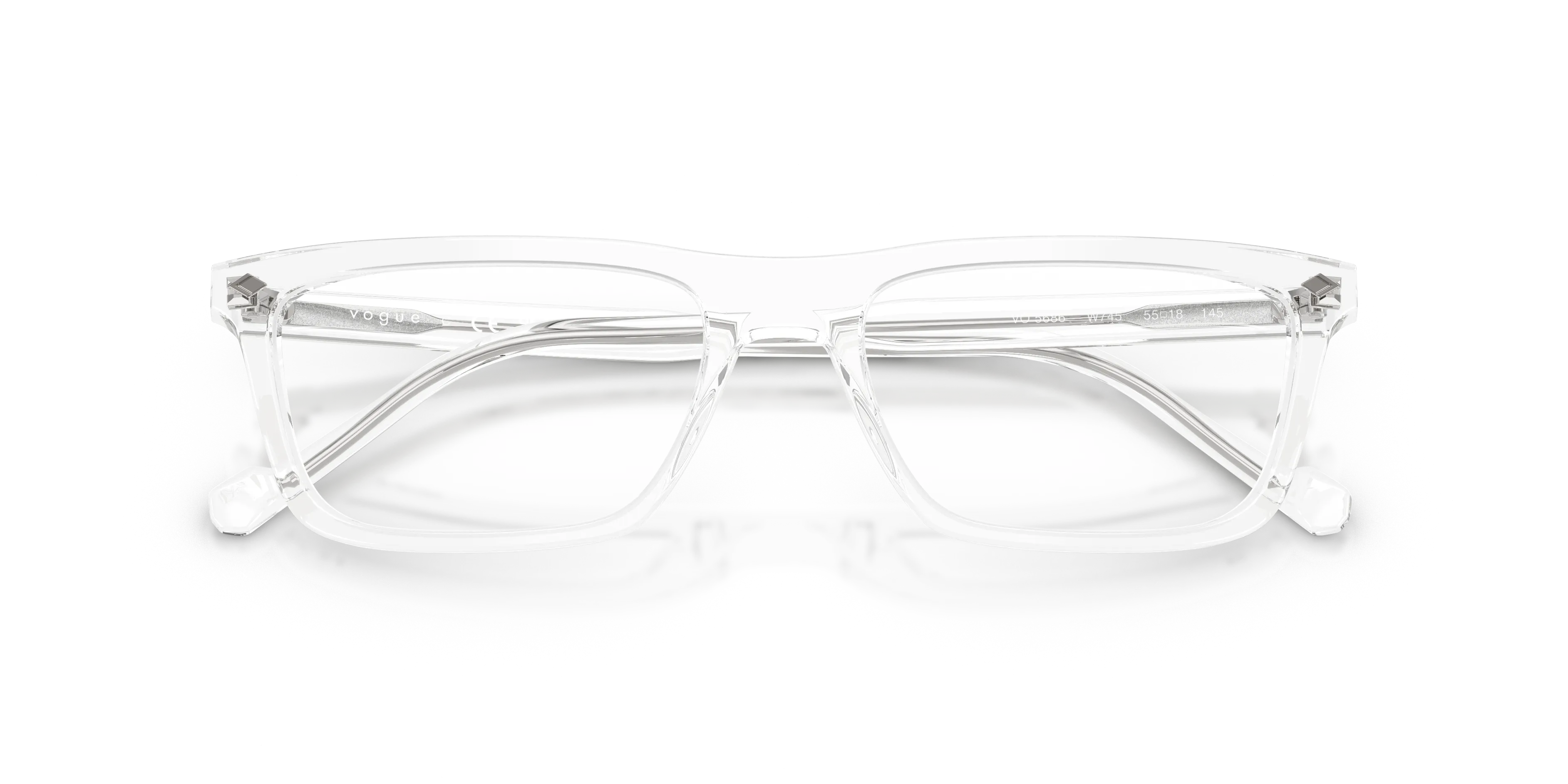 VOGUE EYEWEAR VO5686 W745 Montature da vista Acetato Trasparente Pillow Normale - immagine 2