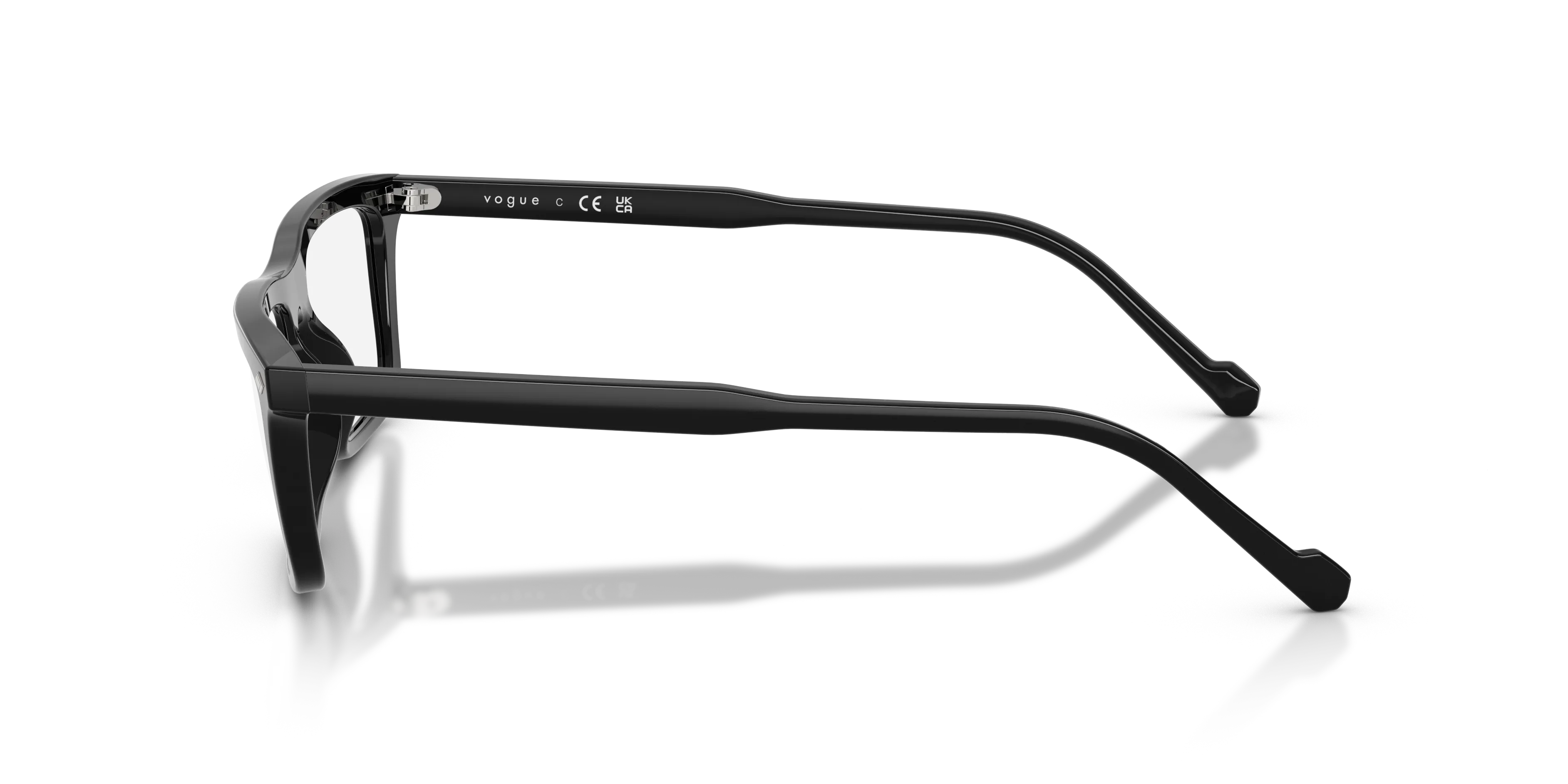 VOGUE EYEWEAR VO5686 W44 Montature da vista Acetato Nero Pillow Normale - immagine 4