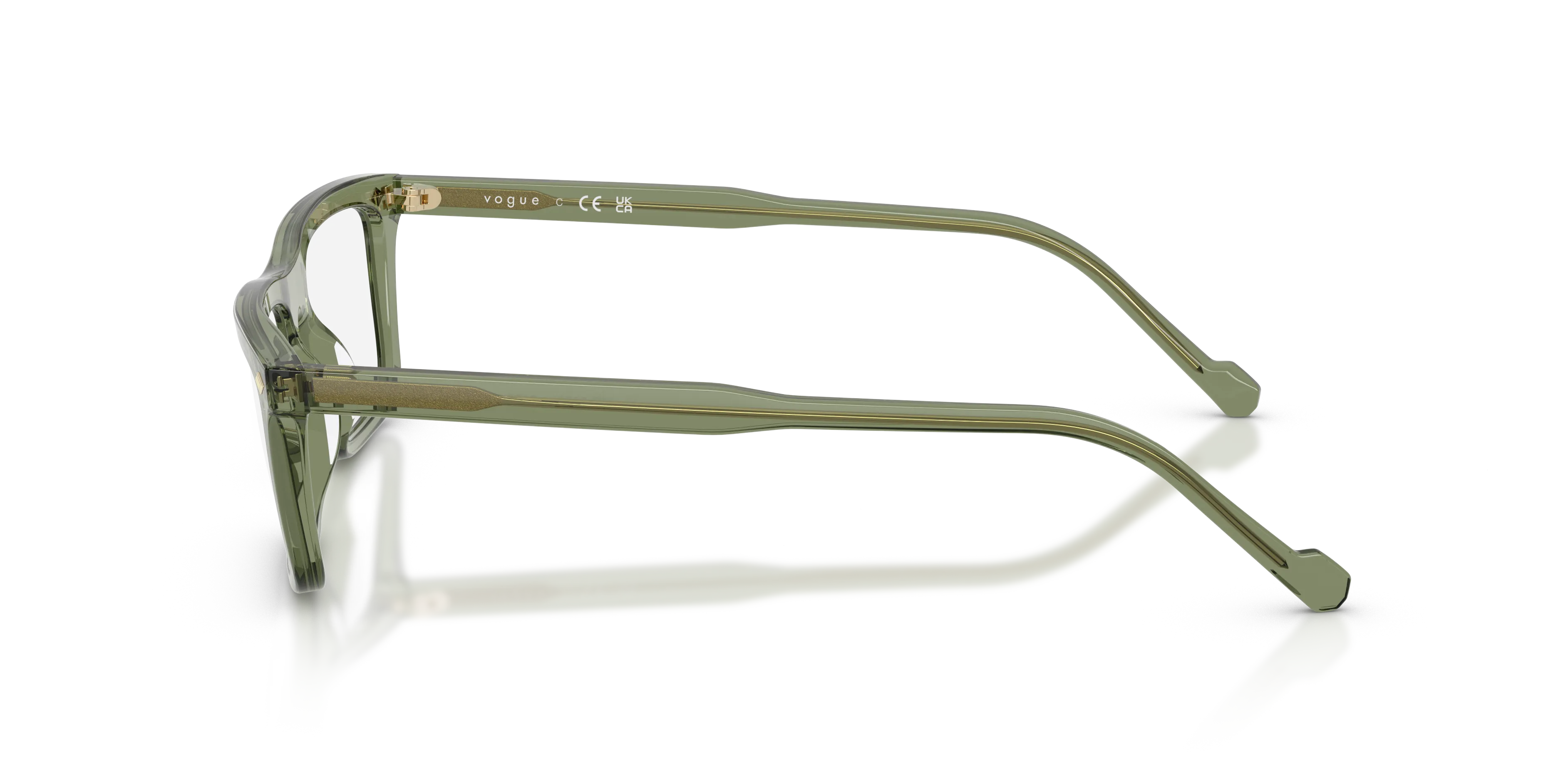 VOGUE EYEWEAR VO5686 3187 Montature da vista Acetato Verde Pillow Normale - immagine 4