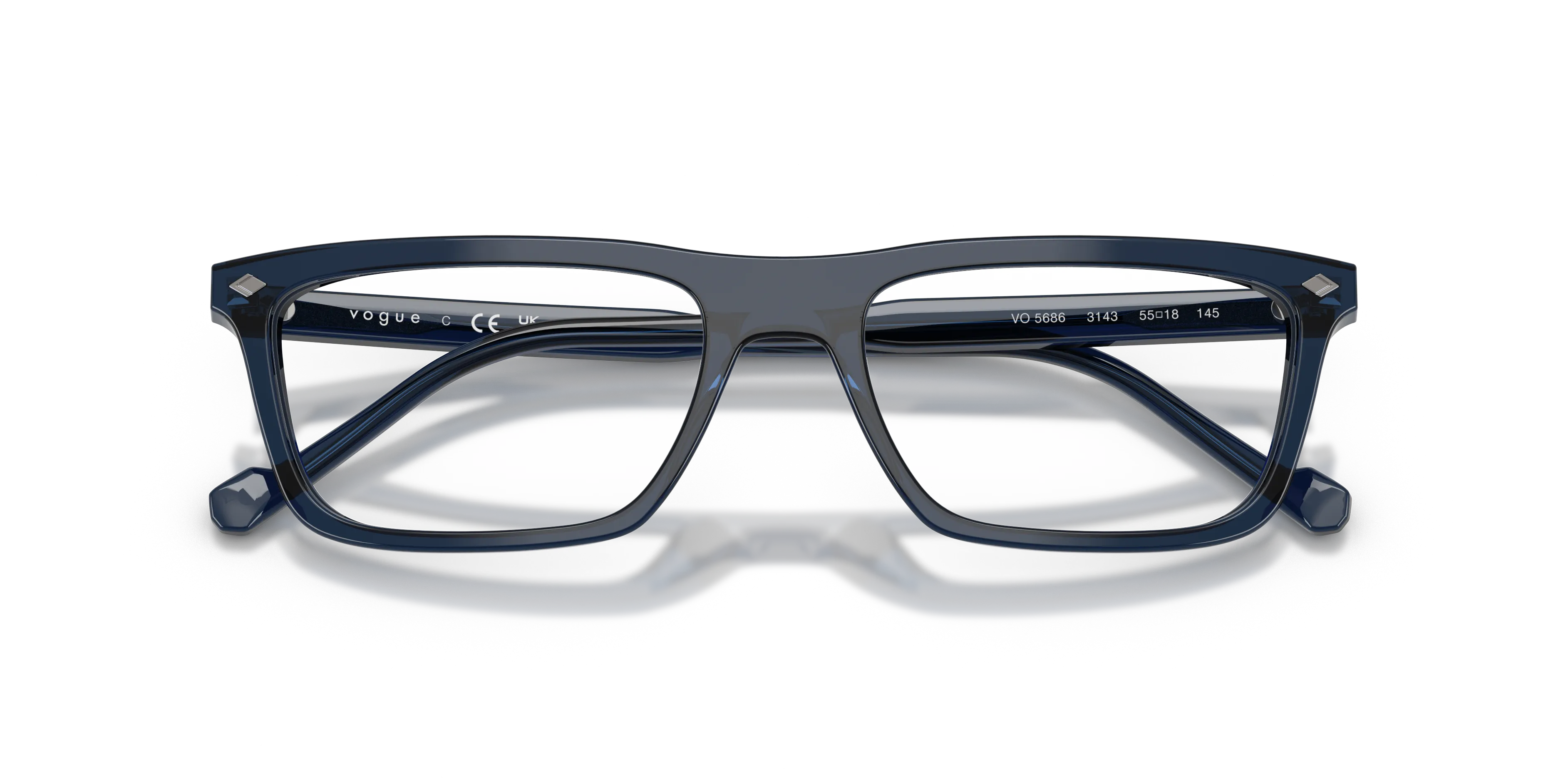 VOGUE EYEWEAR VO5686 3143 Montature da vista Acetato Blu Pillow Normale - immagine 2