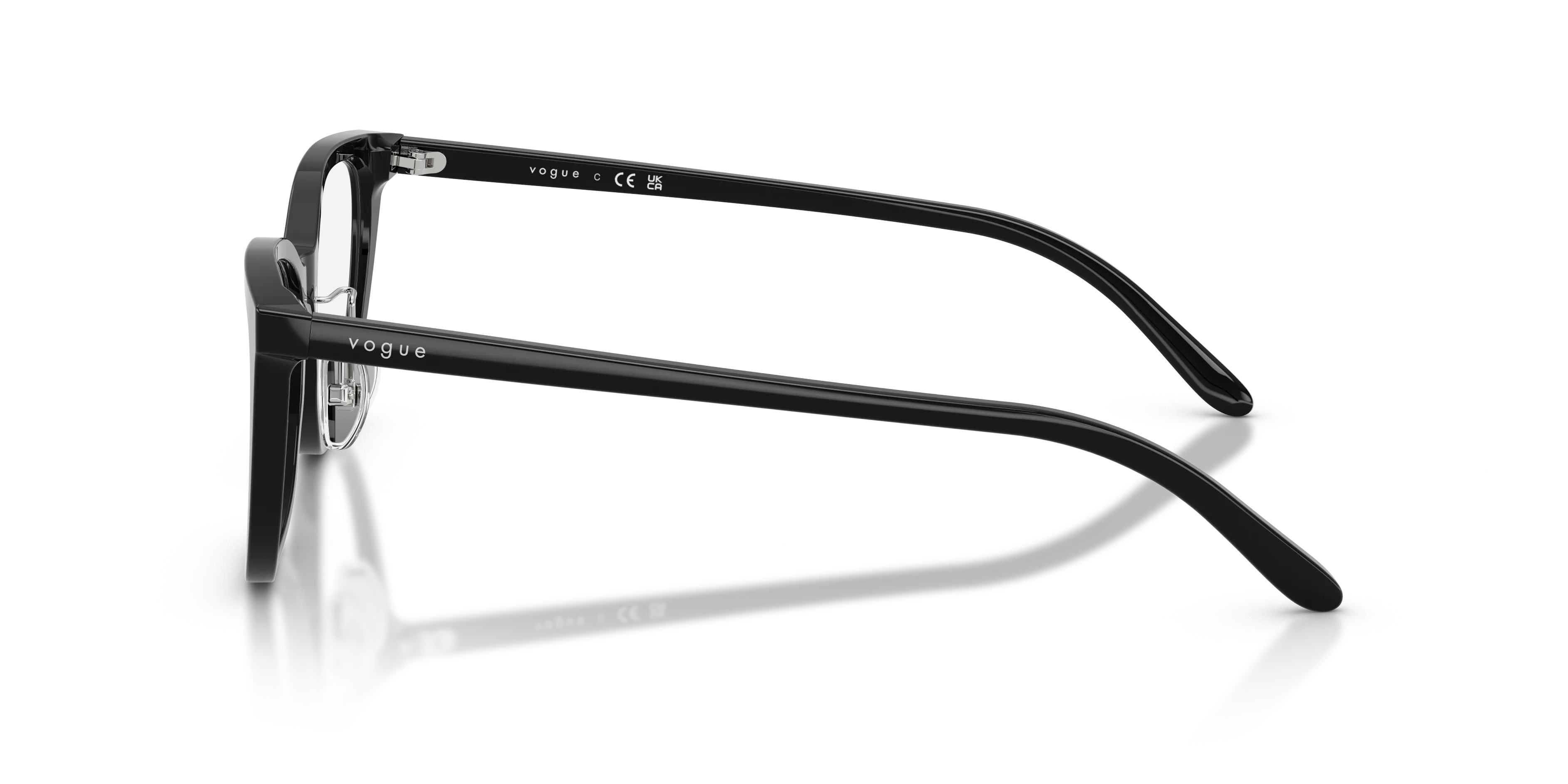 VOGUE EYEWEAR VO5685D W44 Montature da vista Acetato Nero Cat Eye Normale - immagine 4