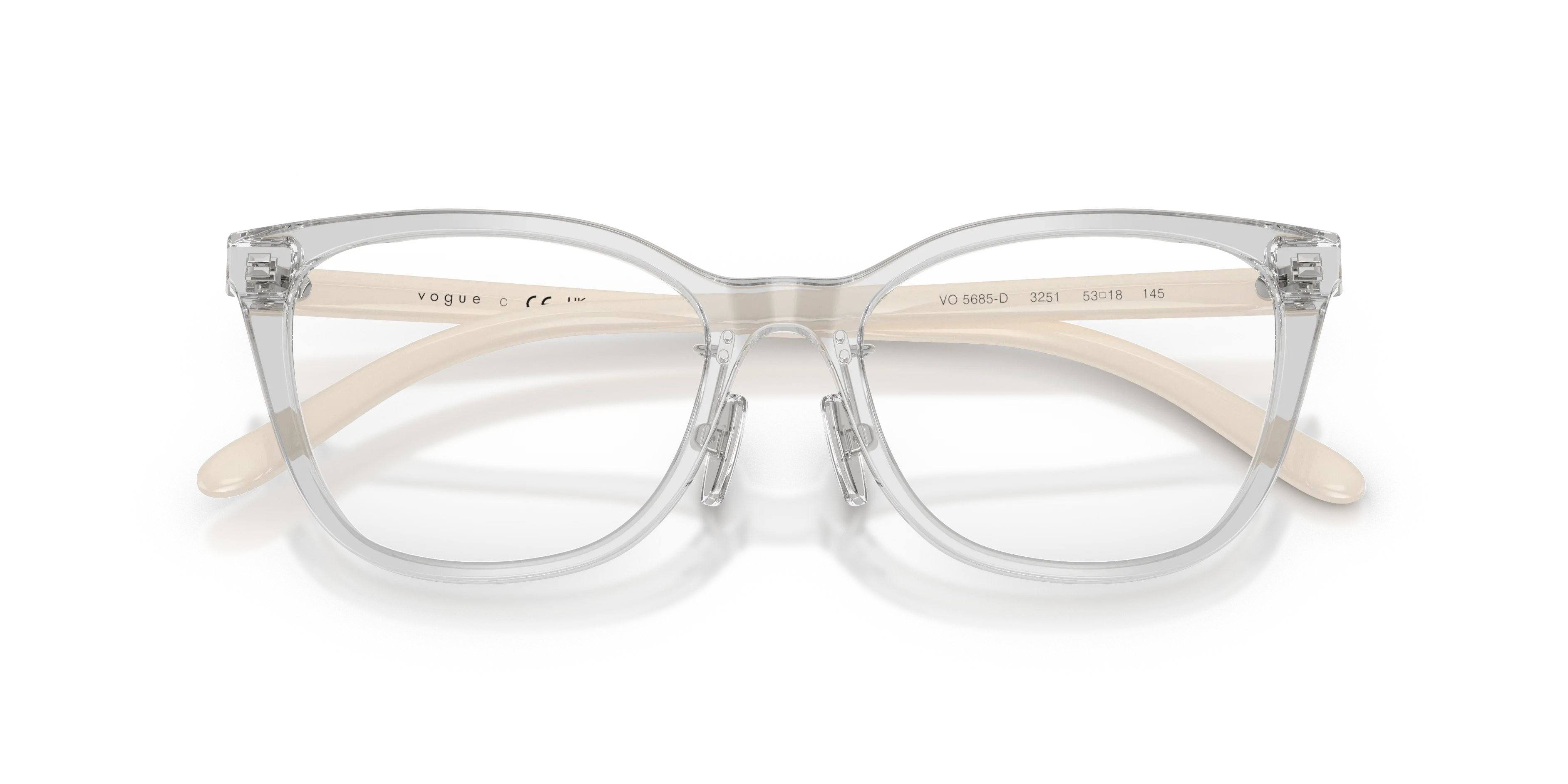 VOGUE EYEWEAR VO5685D 3251 Montature da vista Acetato Grigio Cat Eye Normale - immagine 2