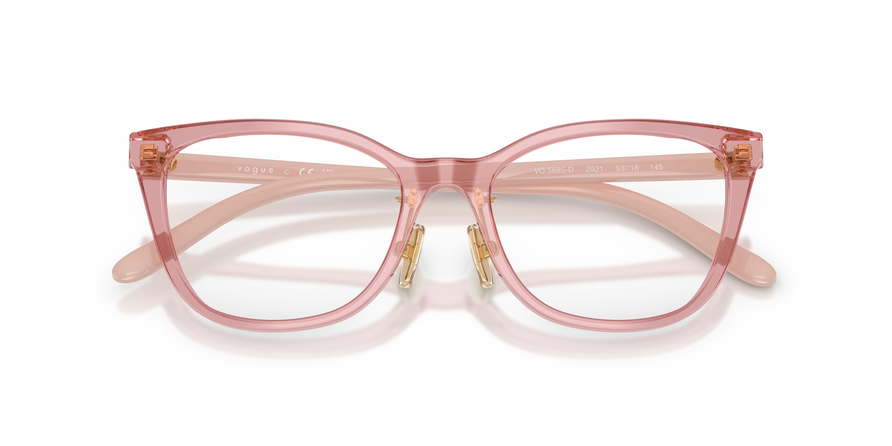 VOGUE EYEWEAR VO5685D 2921 Montature da vista Acetato Rosa Cat Eye Normale - immagine 2