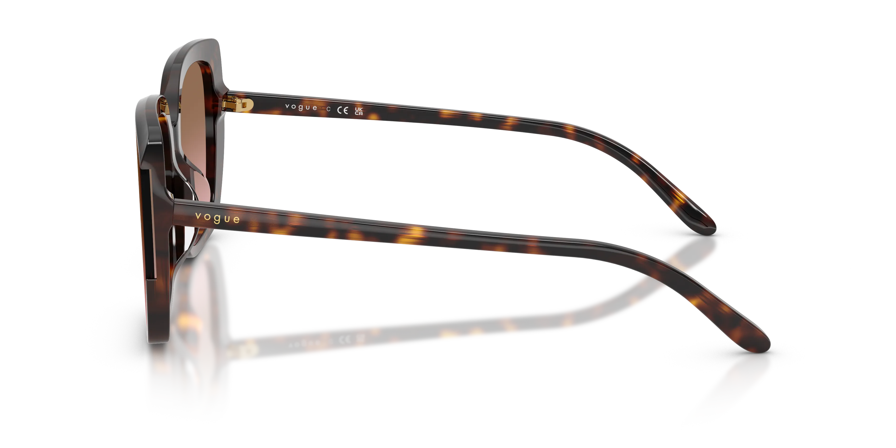 VOGUE EYEWEAR VO5684SD W65614 Occhiali da sole Acetato Marrone Rosa Squadrata Normale Sfumato - immagine 4