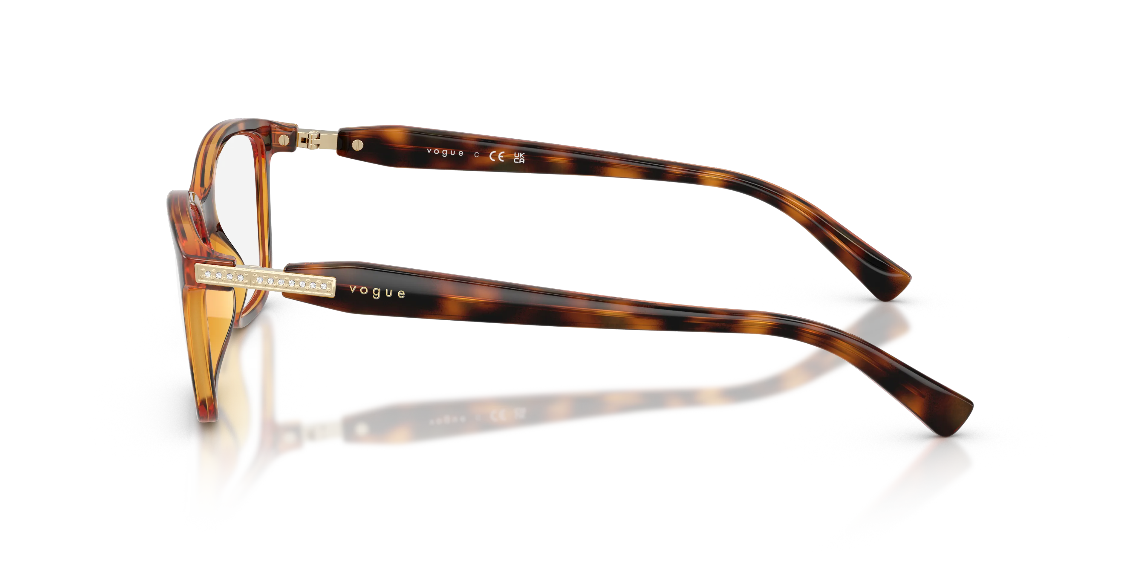 VOGUE EYEWEAR VO5680B W656 Montature da vista Nylon Marrone Pillow Normale - immagine 4