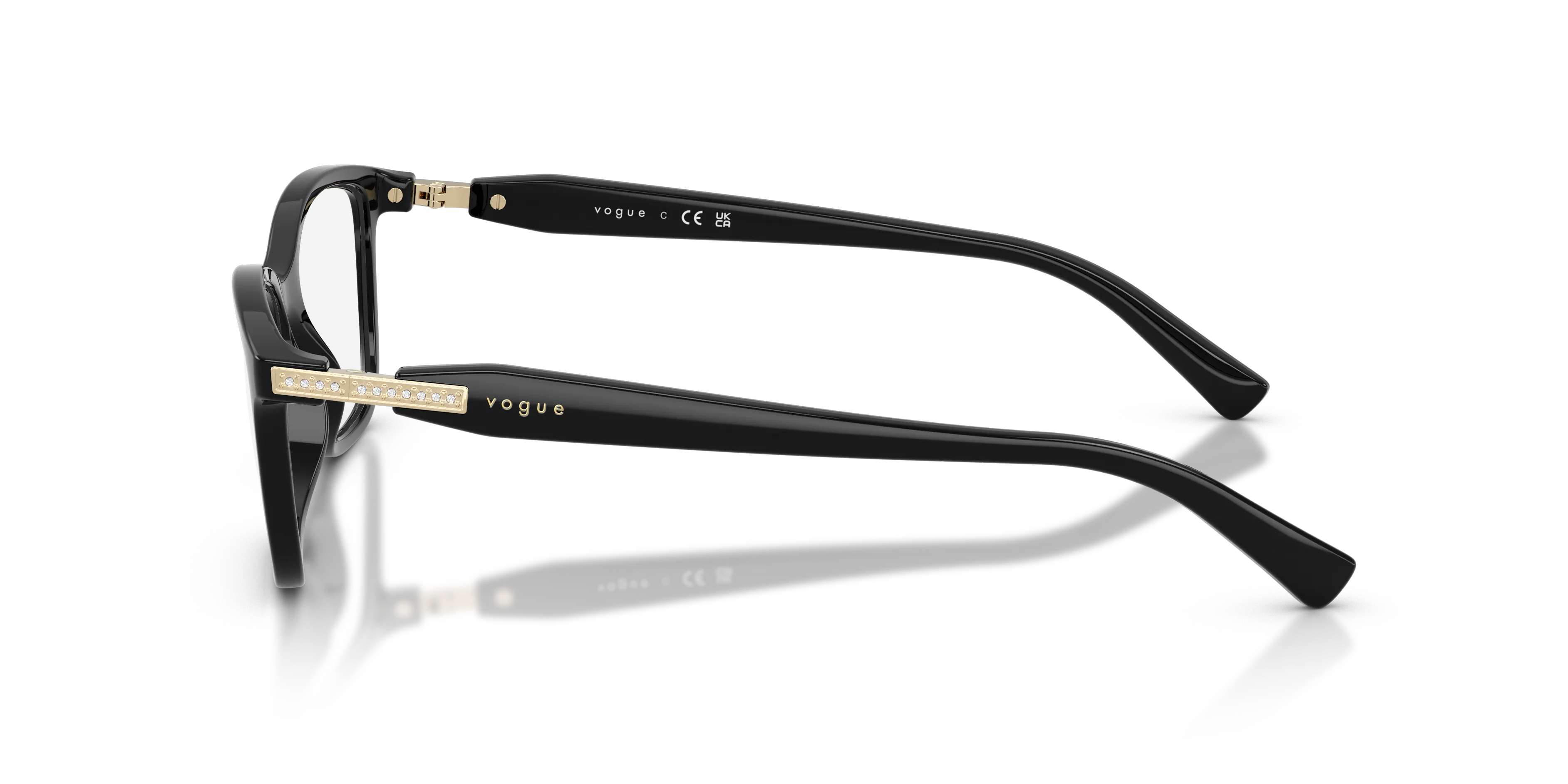 VOGUE EYEWEAR VO5680B W44 Montature da vista Nylon Nero Pillow Normale - immagine 4
