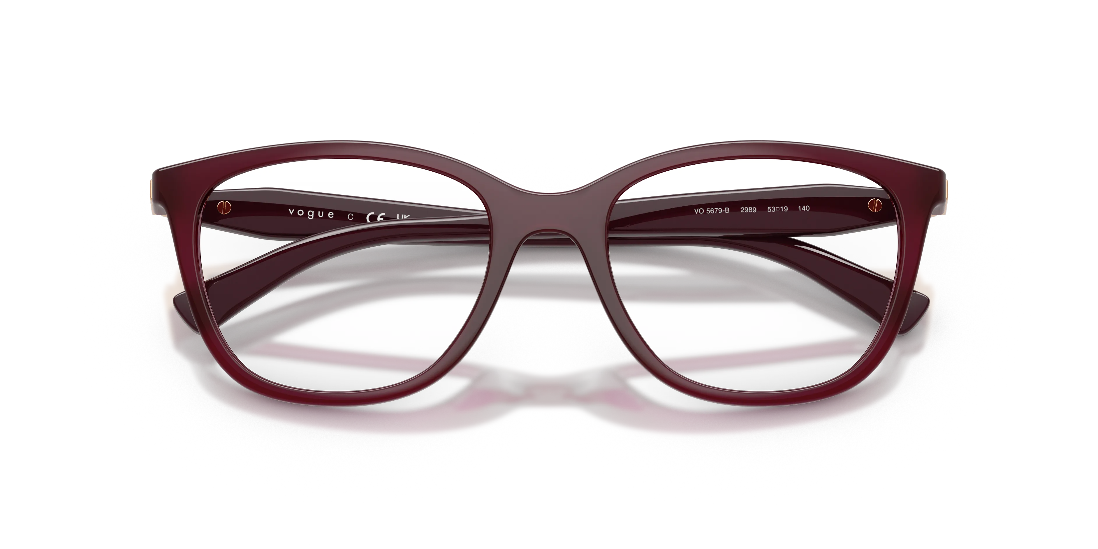 VOGUE EYEWEAR VO5679B 2989 Montature da vista Nylon Viola Pantos Normale - immagine 2