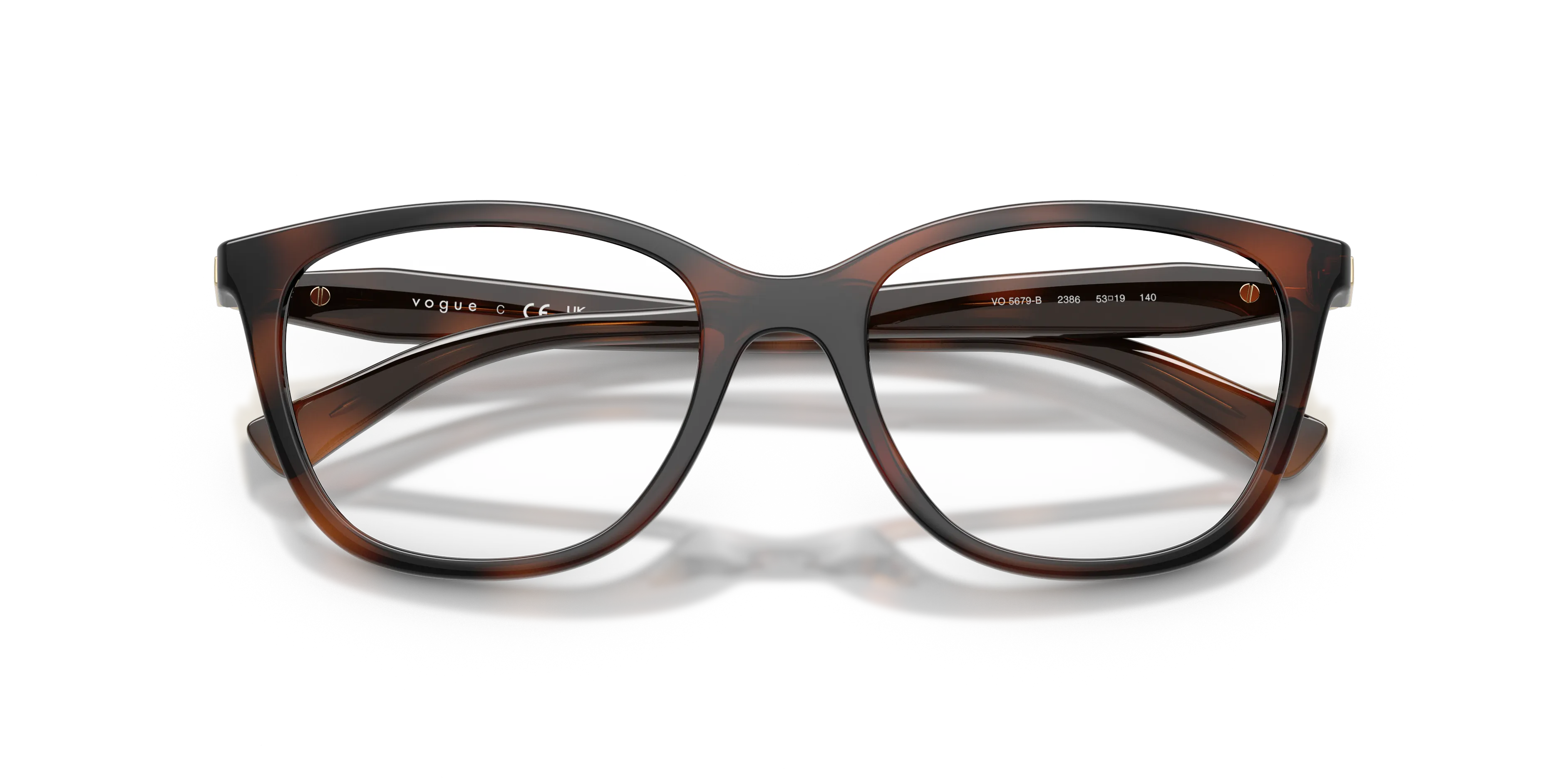 VOGUE EYEWEAR VO5679B 2386 Montature da vista Nylon Marrone Pantos Normale - immagine 2
