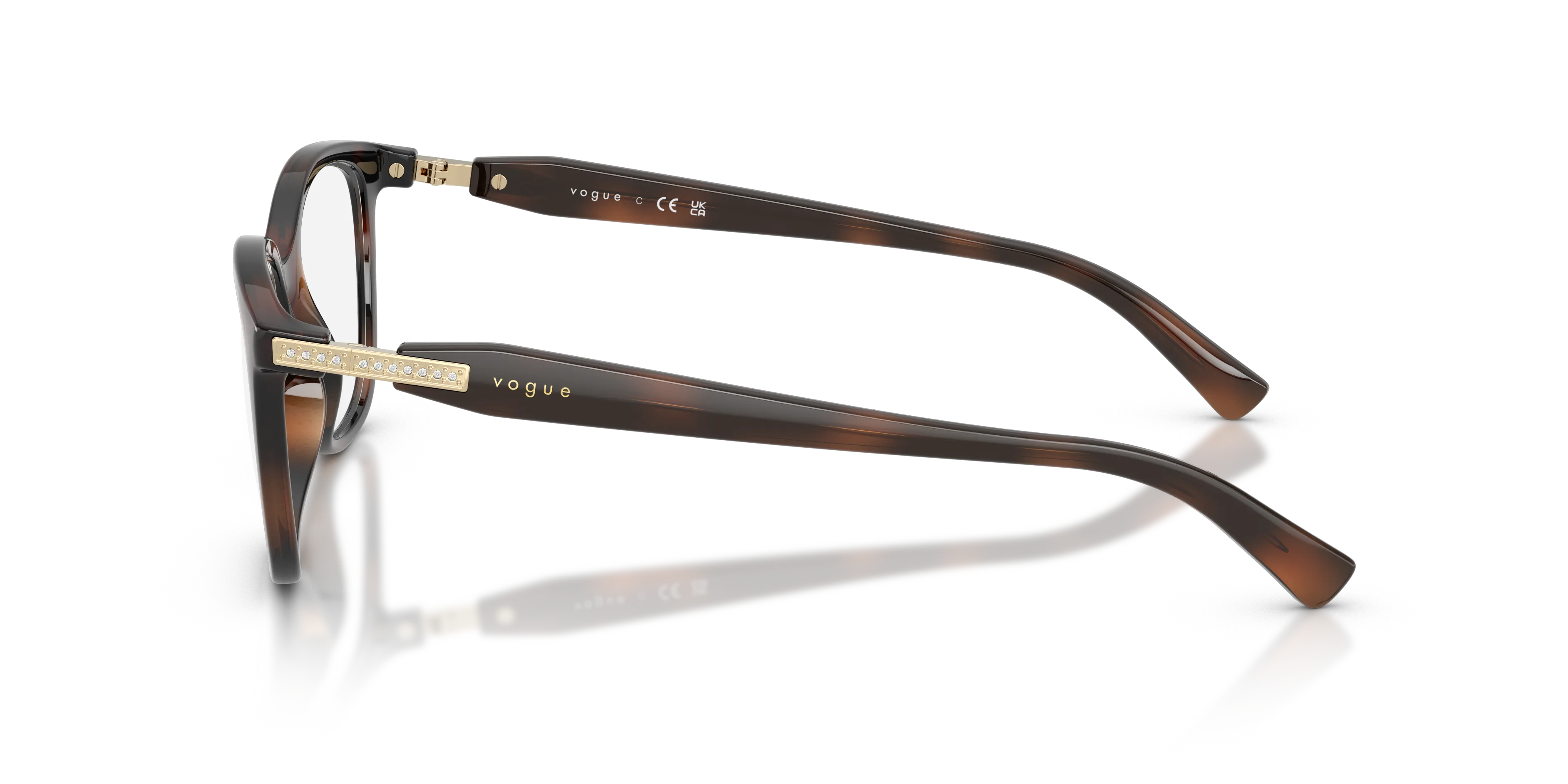 VOGUE EYEWEAR VO5679B 2386 Montature da vista Nylon Marrone Pantos Normale - immagine 4