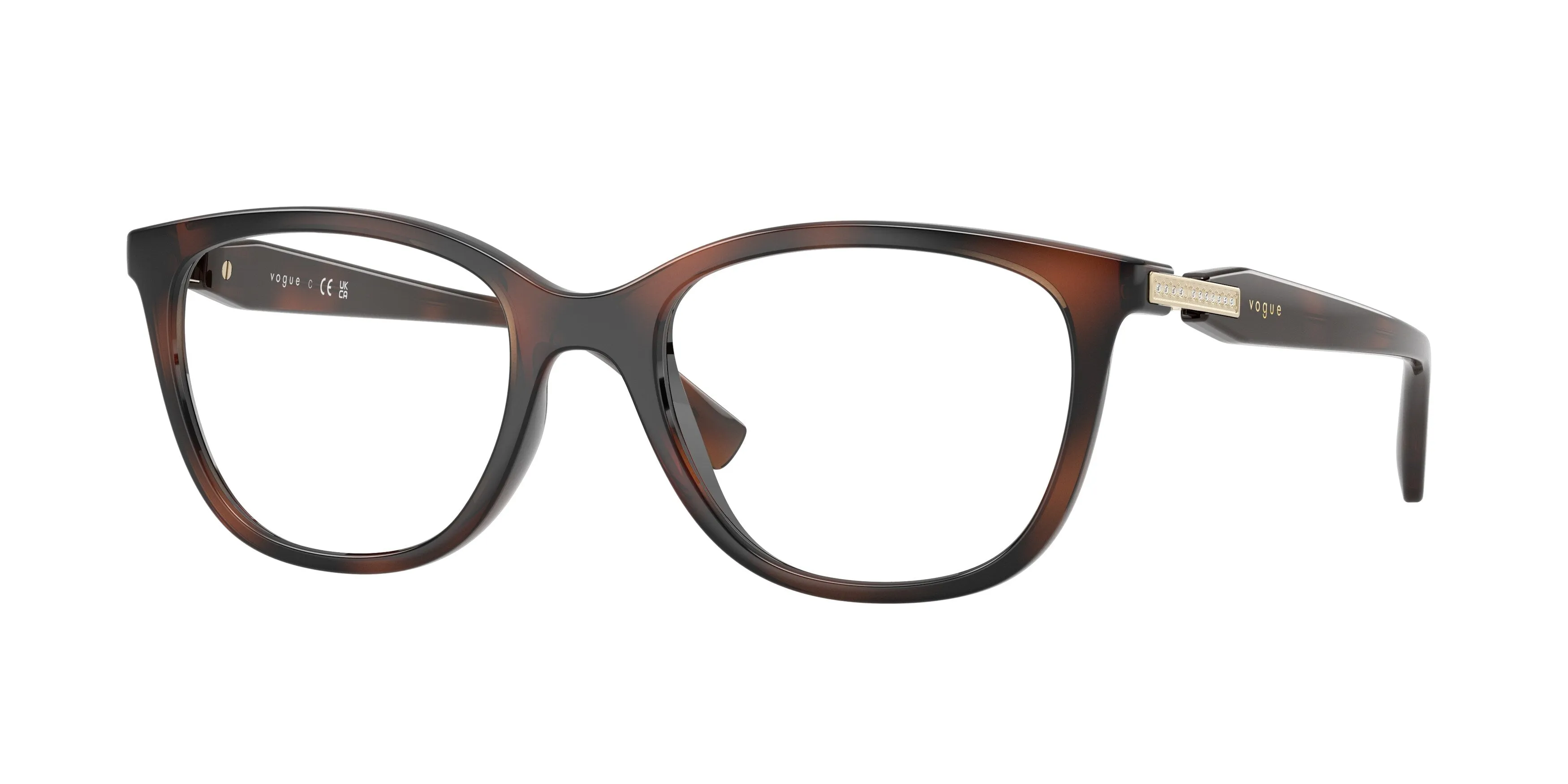 VOGUE EYEWEAR VO5679B 2386 Montature da vista Nylon Marrone Pantos Normale - immagine 1