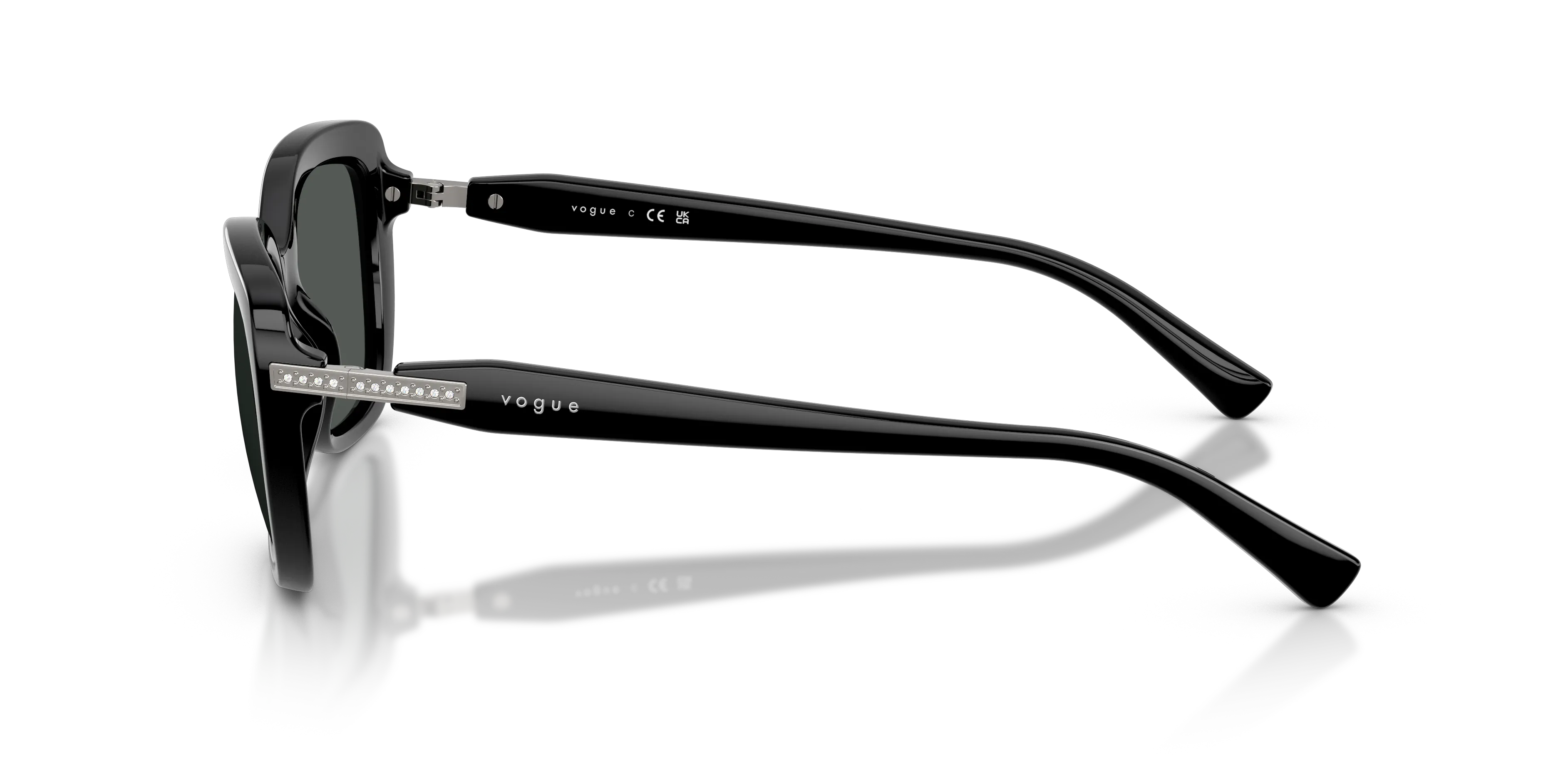 VOGUE EYEWEAR VO5678SB W44/87 Occhiali da sole Nylon Nero Grigio Farfalla Normale - immagine 4