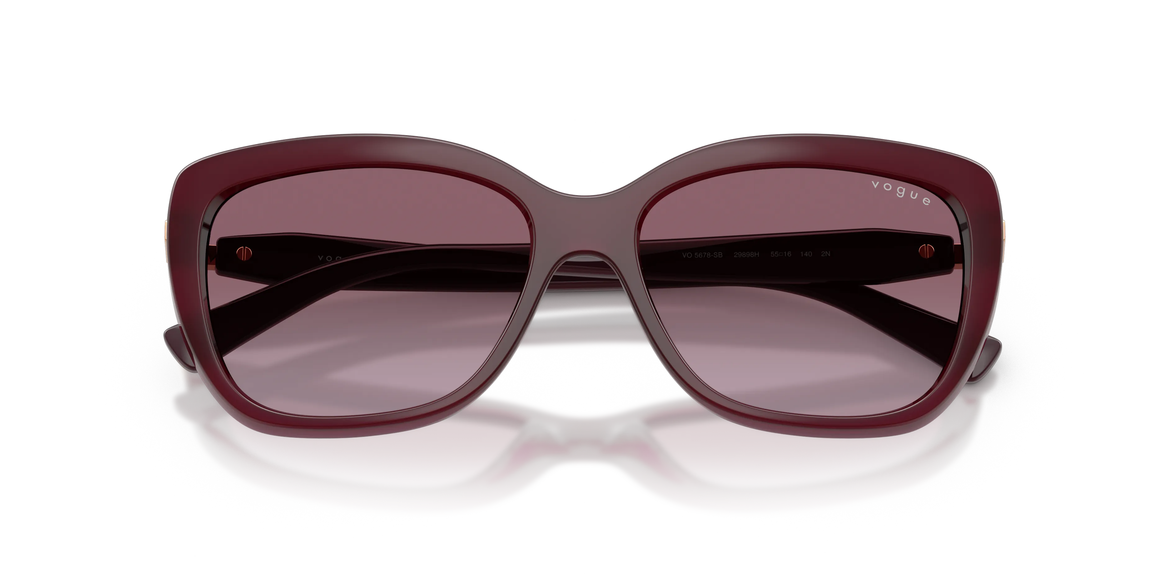 VOGUE EYEWEAR VO5678SB 29898H Occhiali da sole Nylon Viola Viola Farfalla Normale Sfumato - immagine 2