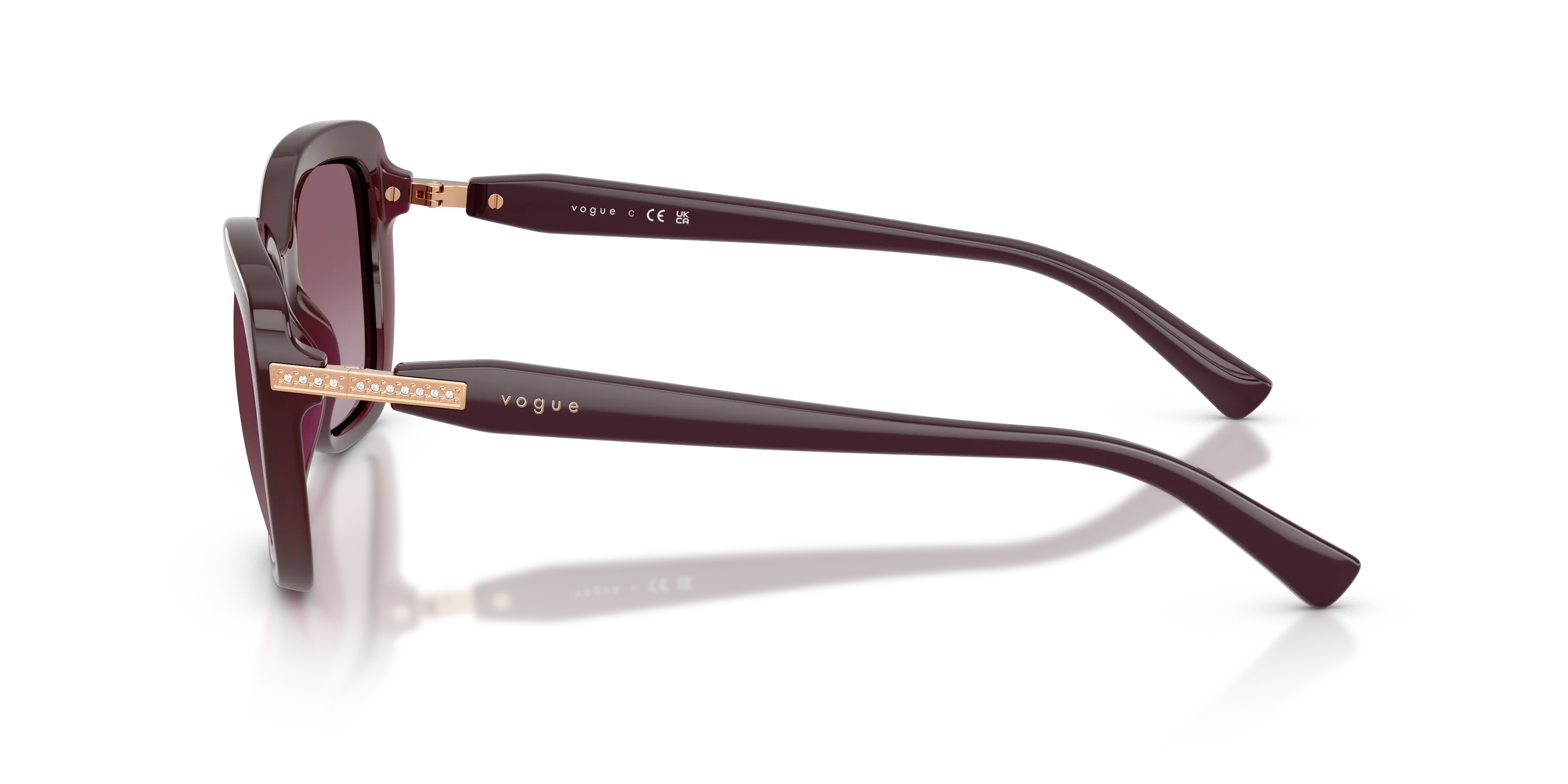 VOGUE EYEWEAR VO5678SB 29898H Occhiali da sole Nylon Viola Viola Farfalla Normale Sfumato - immagine 4