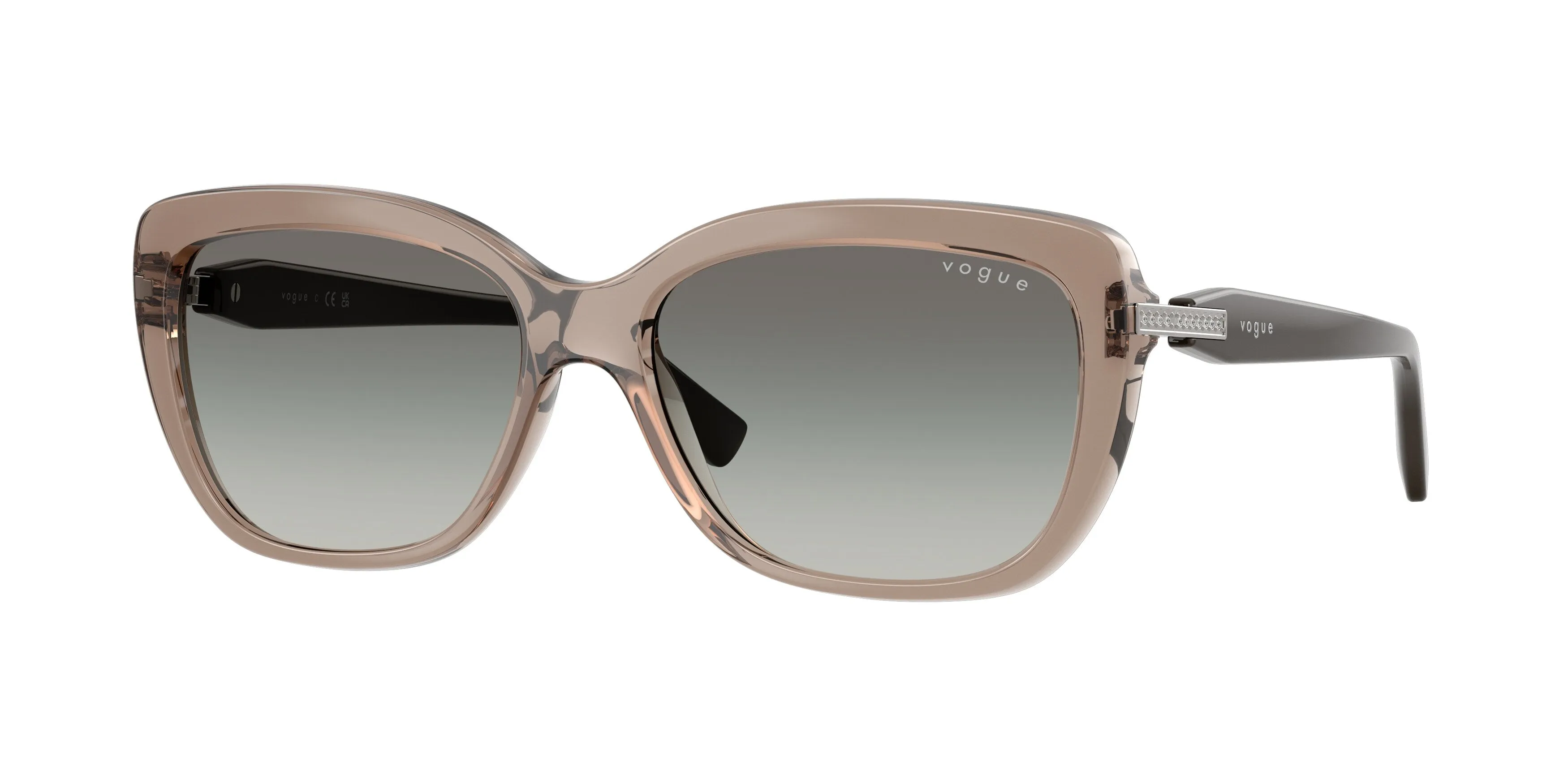 VOGUE EYEWEAR VO5678SB 294011 Occhiali da sole Nylon Marrone Grigio Farfalla Normale Sfumato - immagine 1