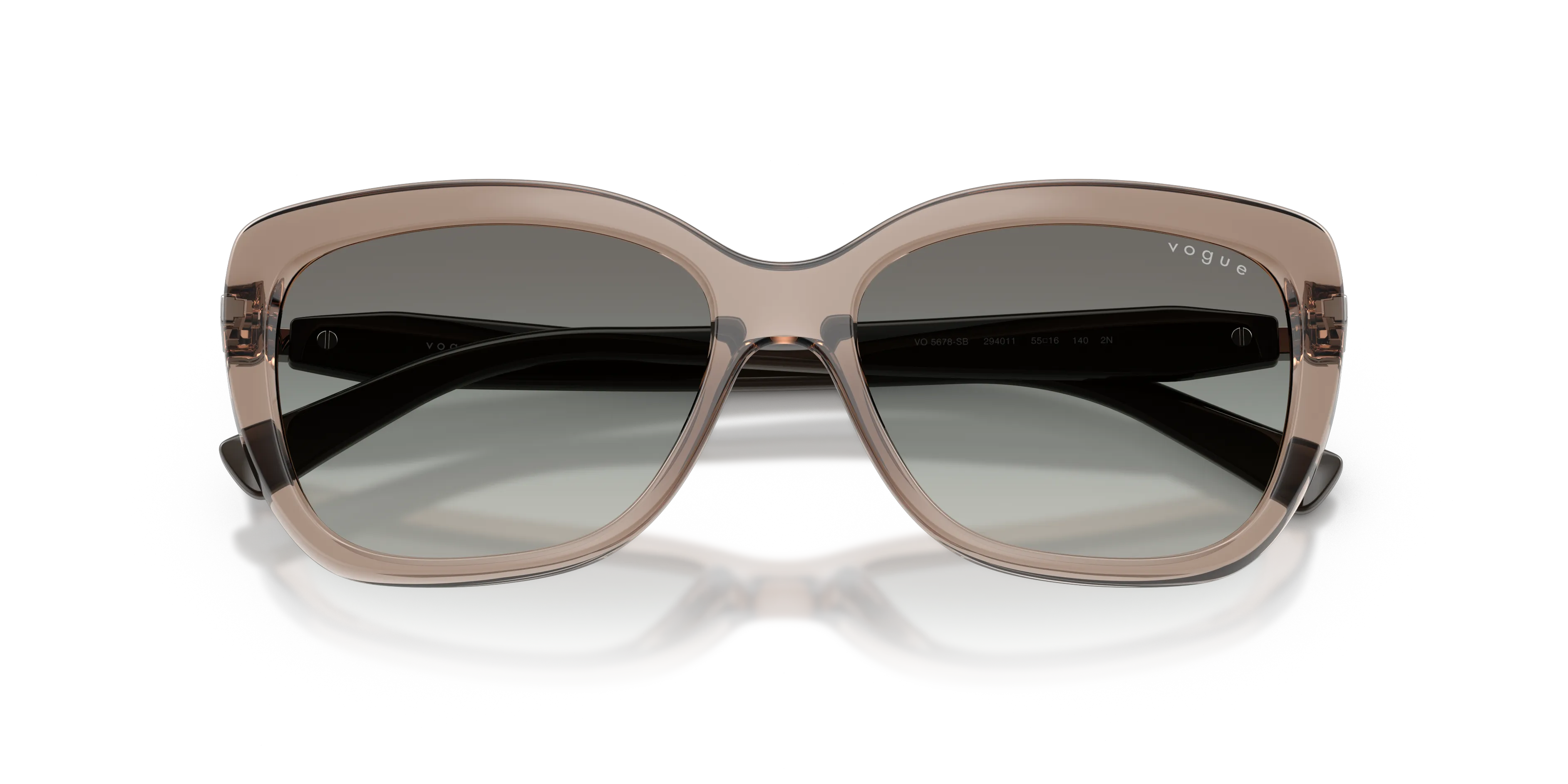 VOGUE EYEWEAR VO5678SB 294011 Occhiali da sole Nylon Marrone Grigio Farfalla Normale Sfumato - immagine 2