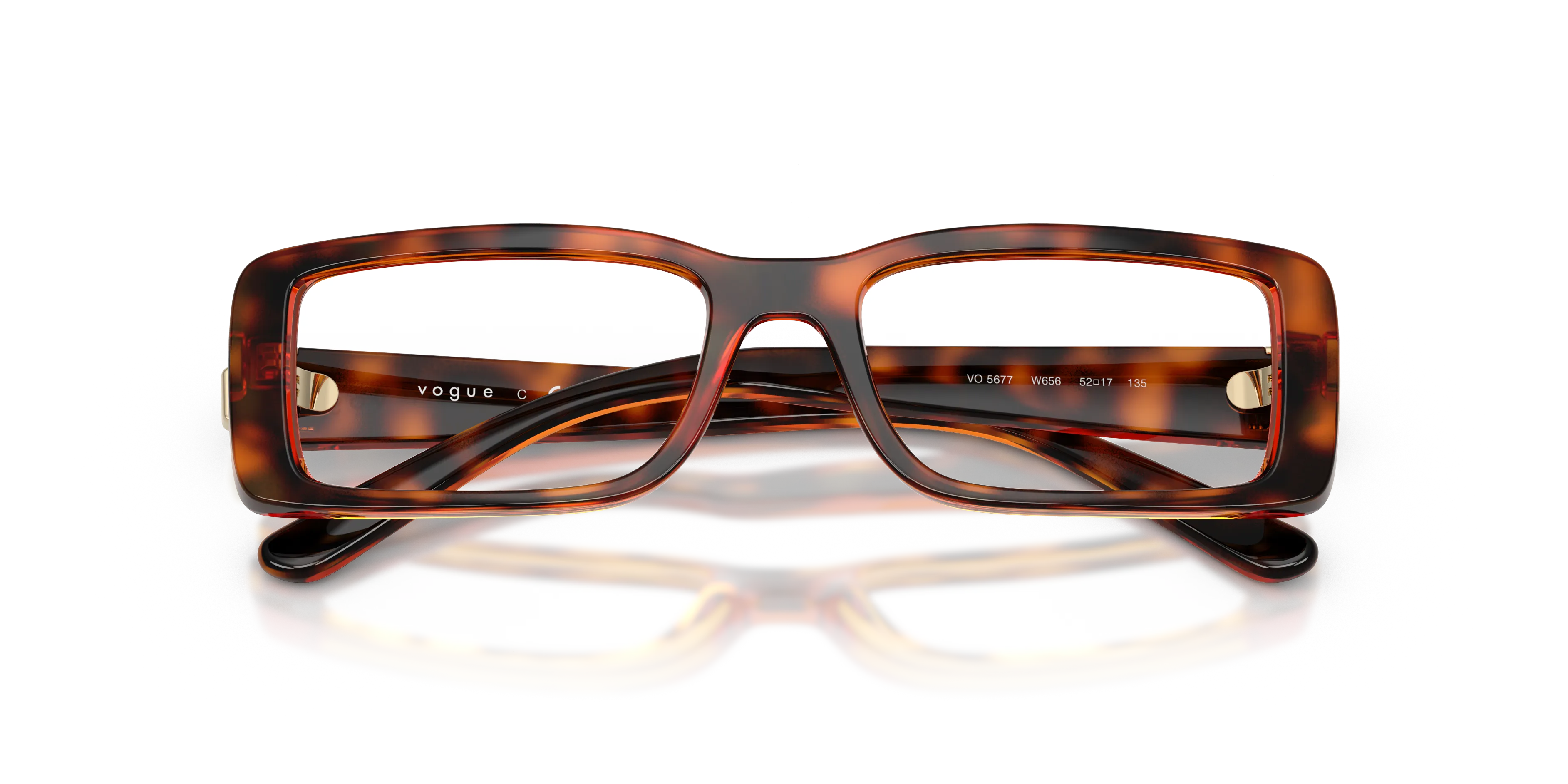 VOGUE EYEWEAR VO5677 W656 Montature da vista Nylon Marrone Squadrata Normale - immagine 2