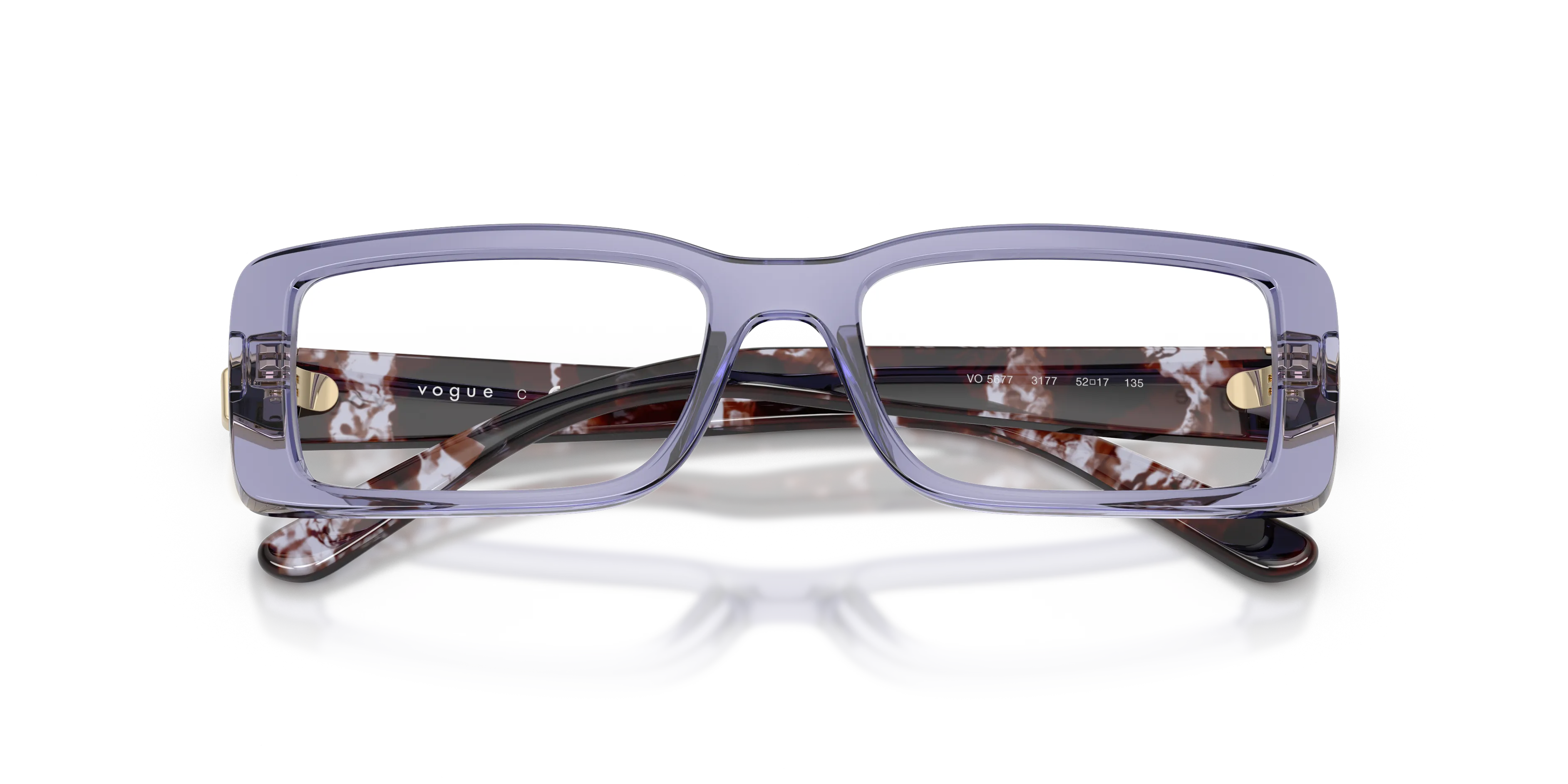 VOGUE EYEWEAR VO5677 3177 Montature da vista Nylon Viola Squadrata Normale - immagine 2