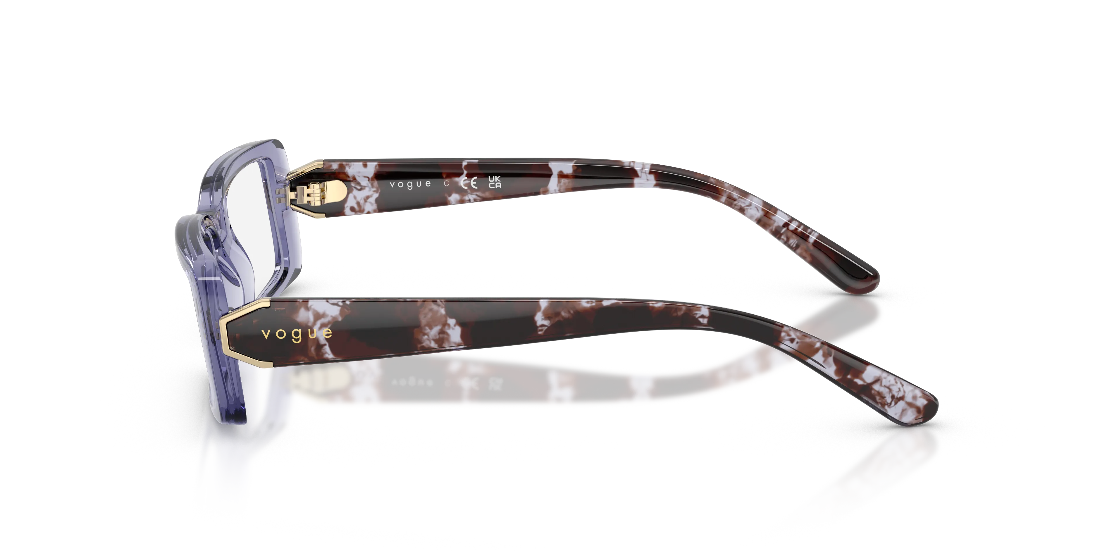 VOGUE EYEWEAR VO5677 3177 Montature da vista Nylon Viola Squadrata Normale - immagine 4