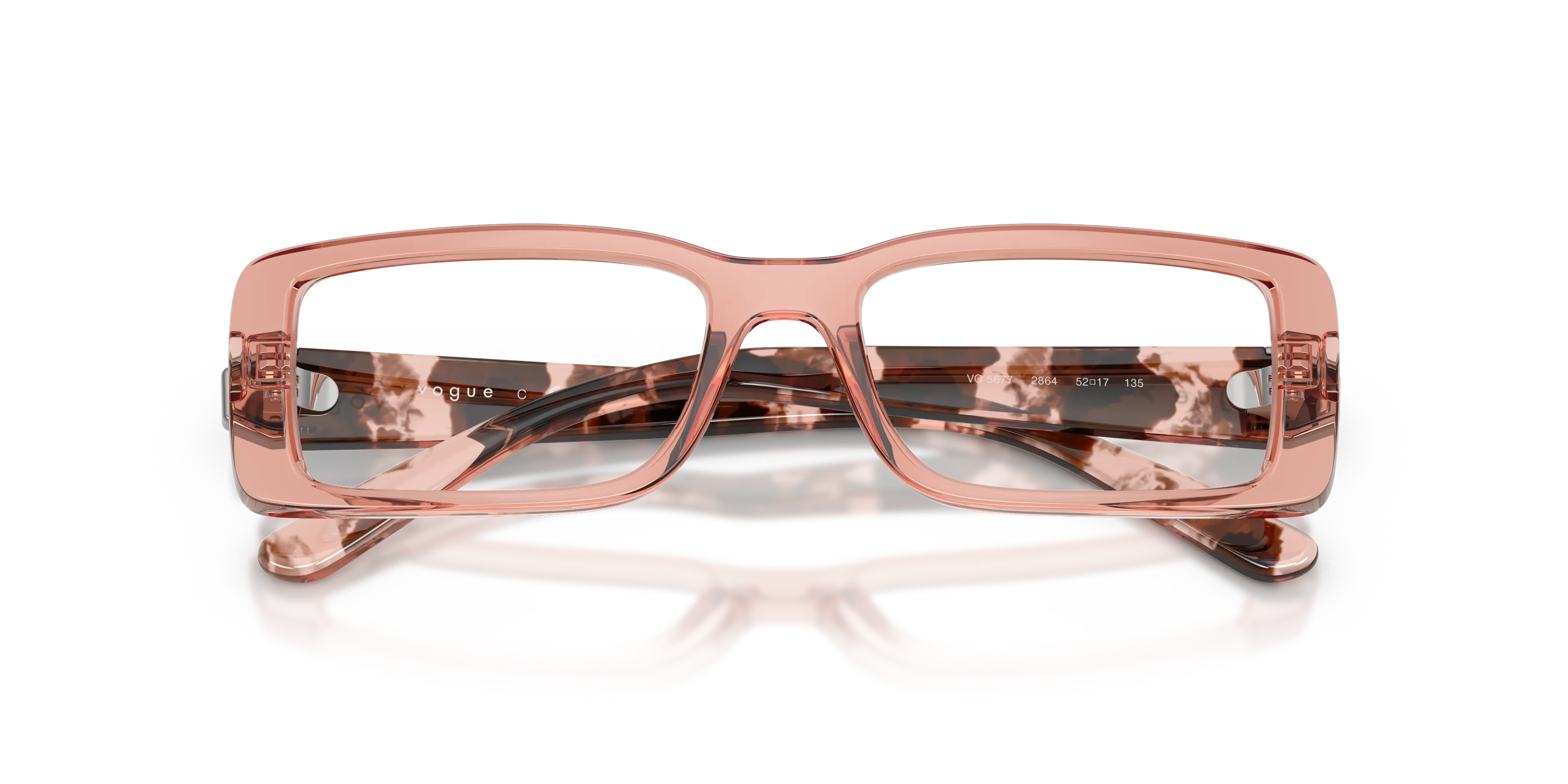 VOGUE EYEWEAR VO5677 2864 Montature da vista Nylon Rosa Squadrata Normale - immagine 2