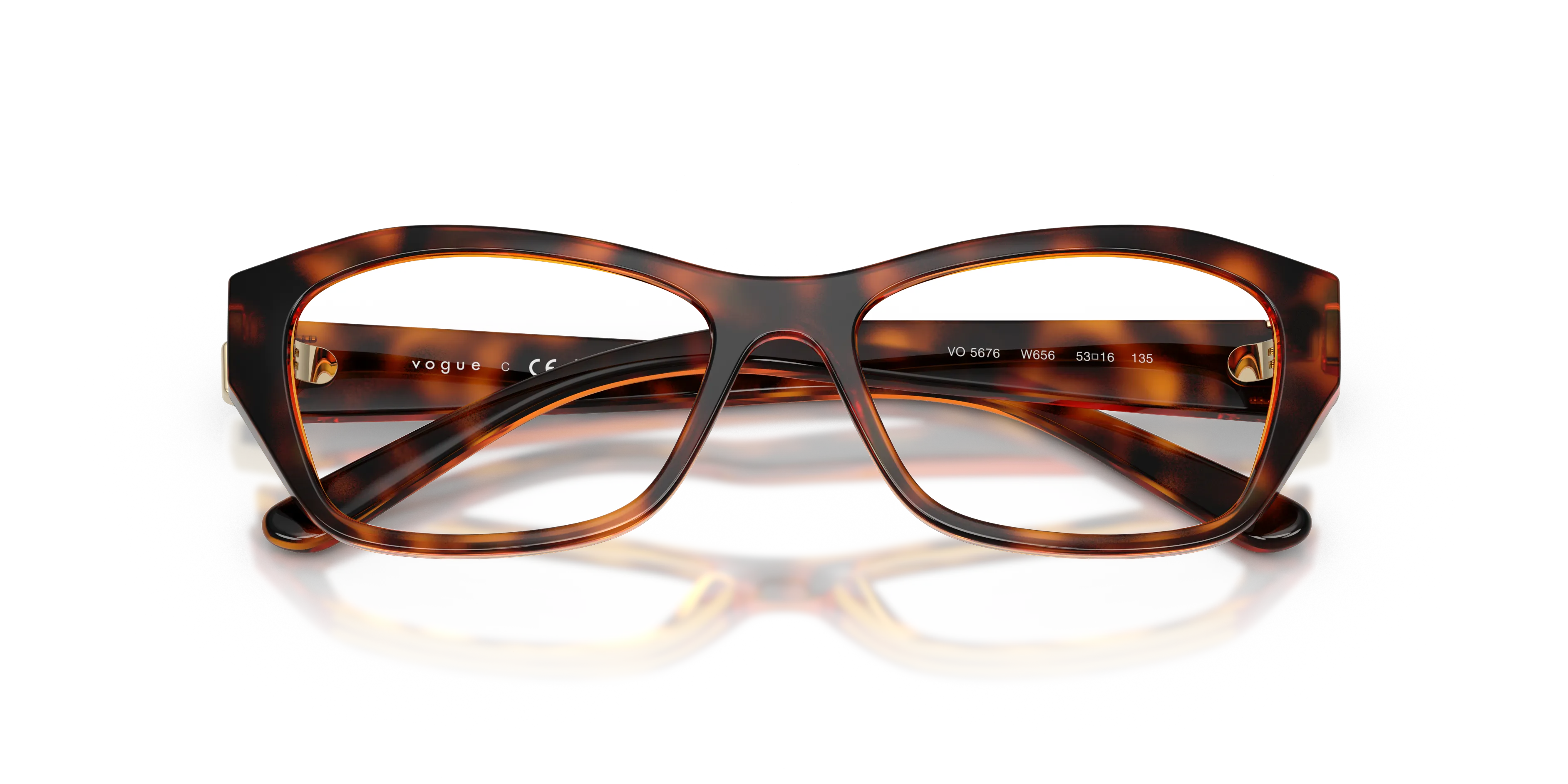 VOGUE EYEWEAR VO5676 W656 Montature da vista Nylon Marrone Geometrica Normale - immagine 2