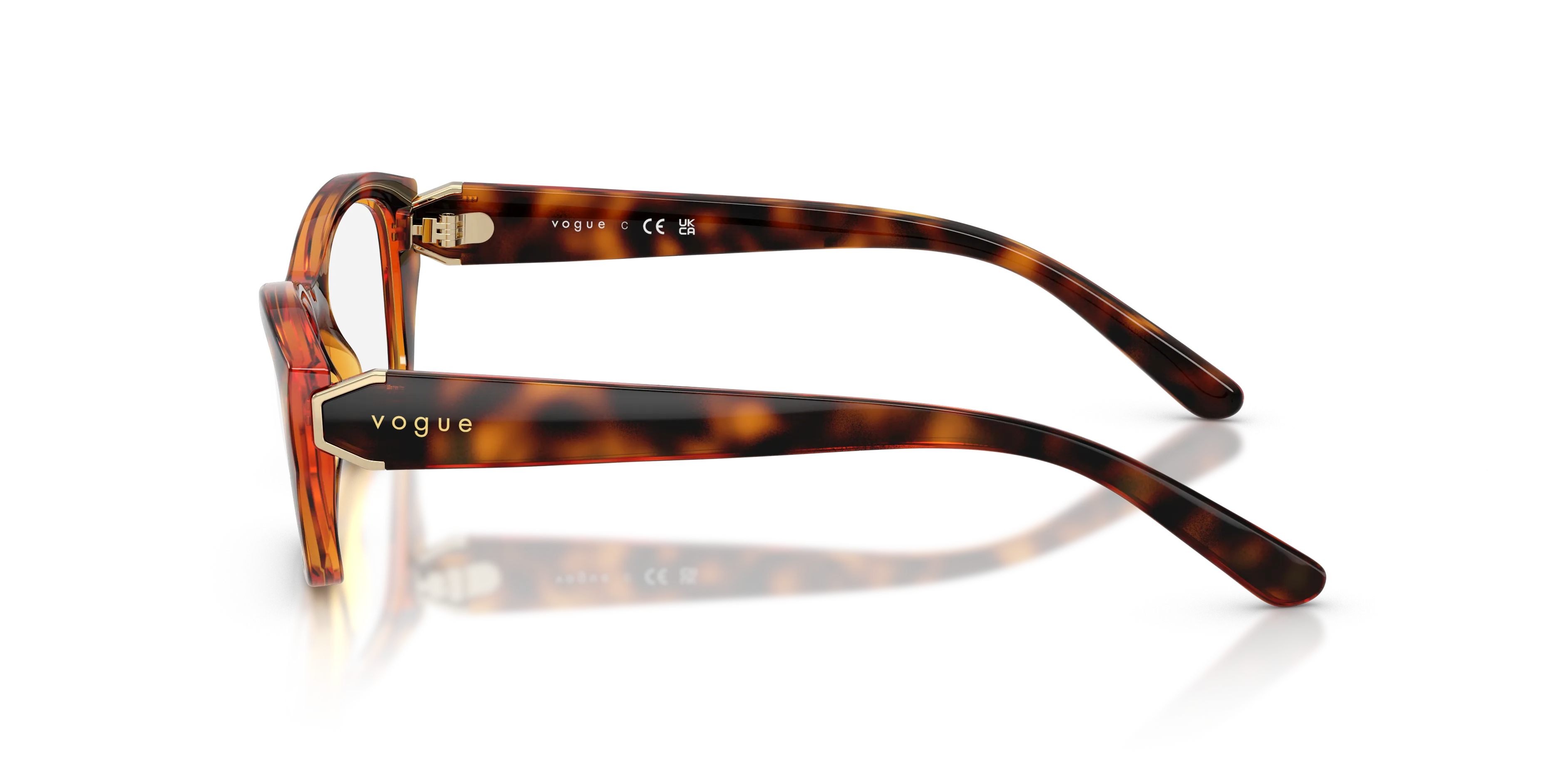 VOGUE EYEWEAR VO5676 W656 Montature da vista Nylon Marrone Geometrica Normale - immagine 4