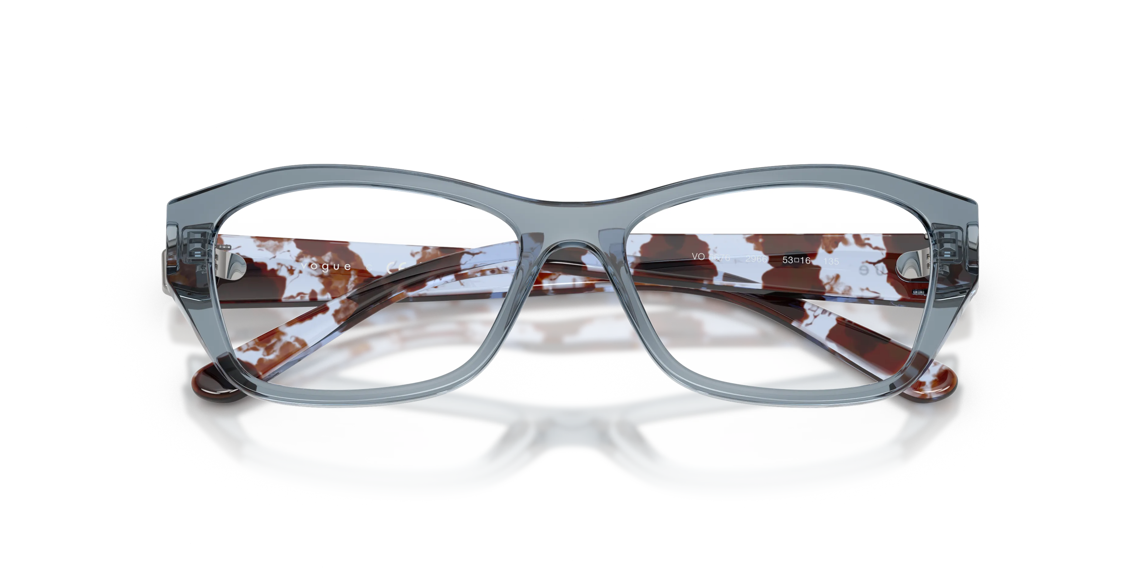 VOGUE EYEWEAR VO5676 2966 Montature da vista Nylon Blu Geometrica Normale - immagine 2