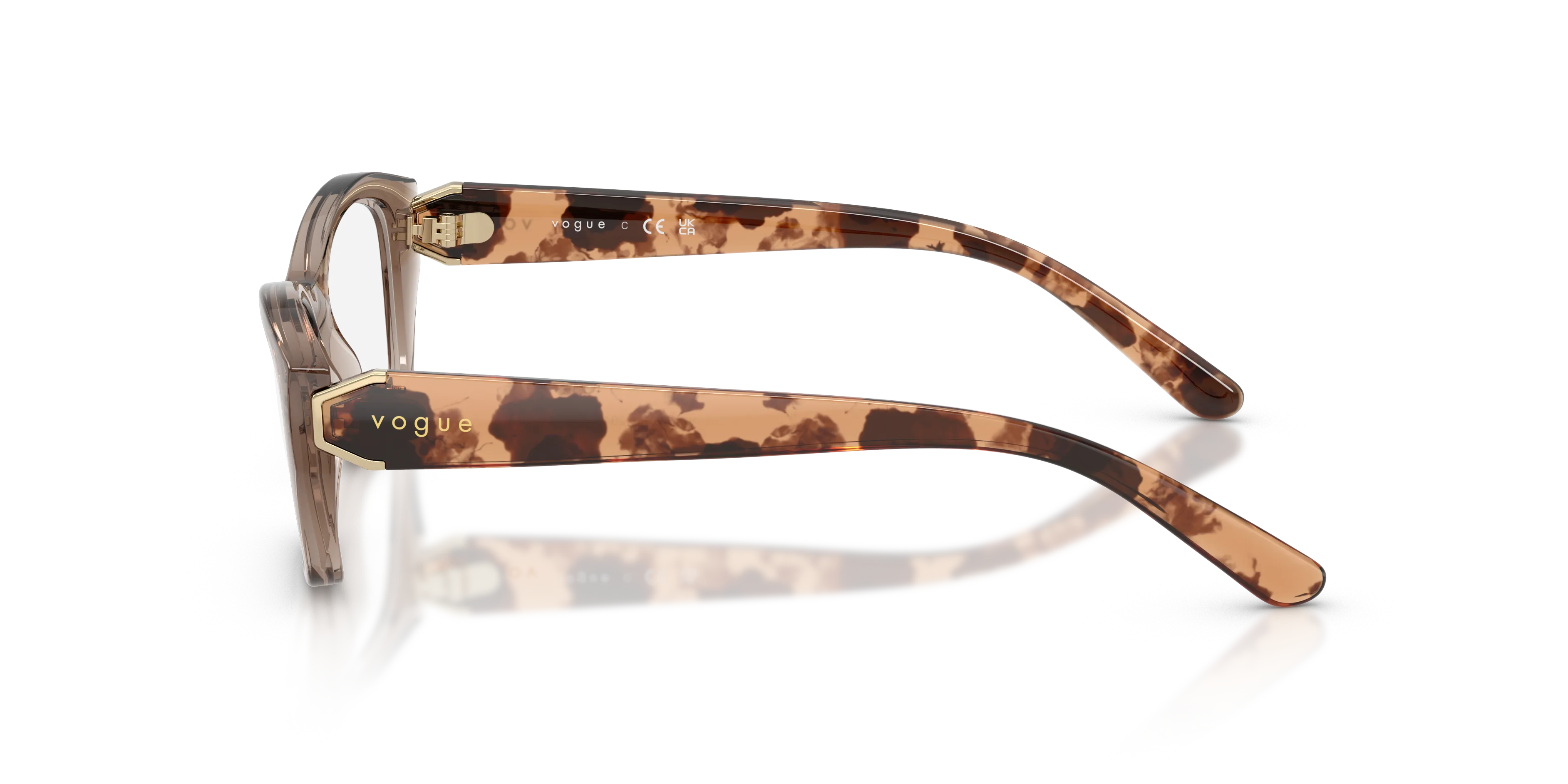 VOGUE EYEWEAR VO5676 2940 Montature da vista Nylon Marrone Geometrica Normale - immagine 4