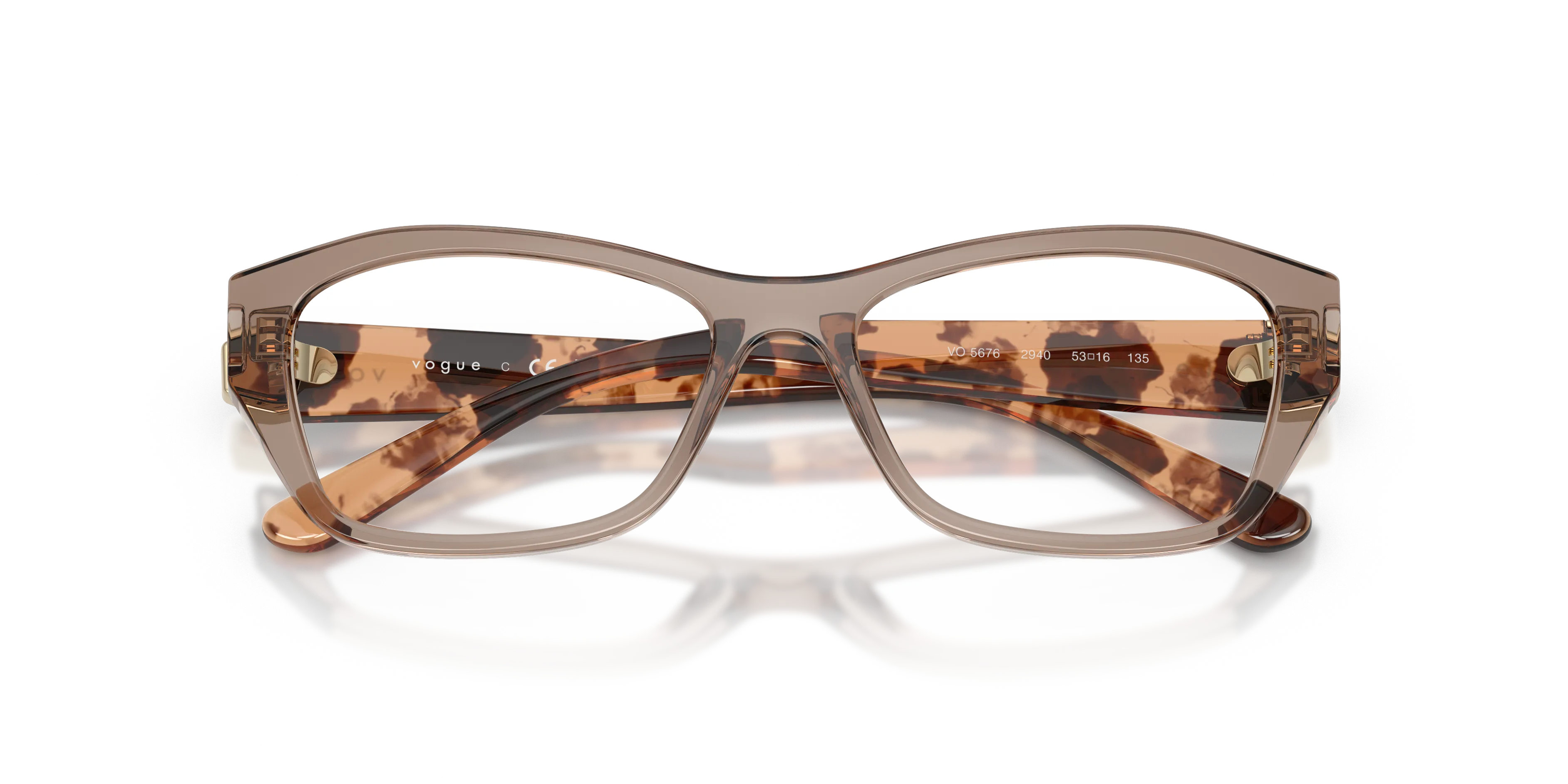 VOGUE EYEWEAR VO5676 2940 Montature da vista Nylon Marrone Geometrica Normale - immagine 2