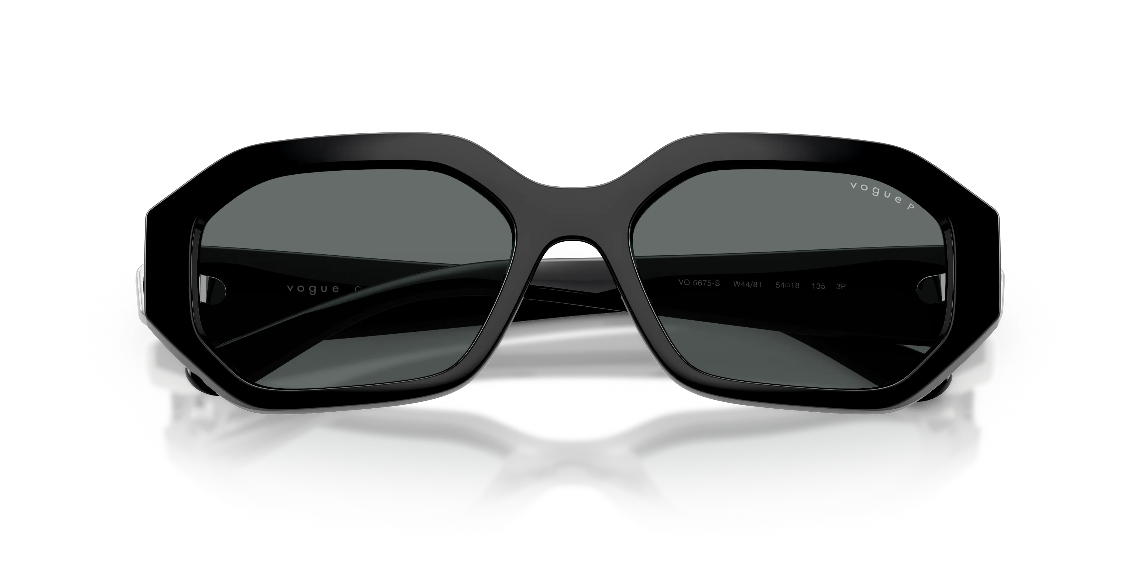 VOGUE EYEWEAR VO5675S W44/81 Occhiali da sole Nylon Nero Grigio Geometrica Polarizzata - immagine 2