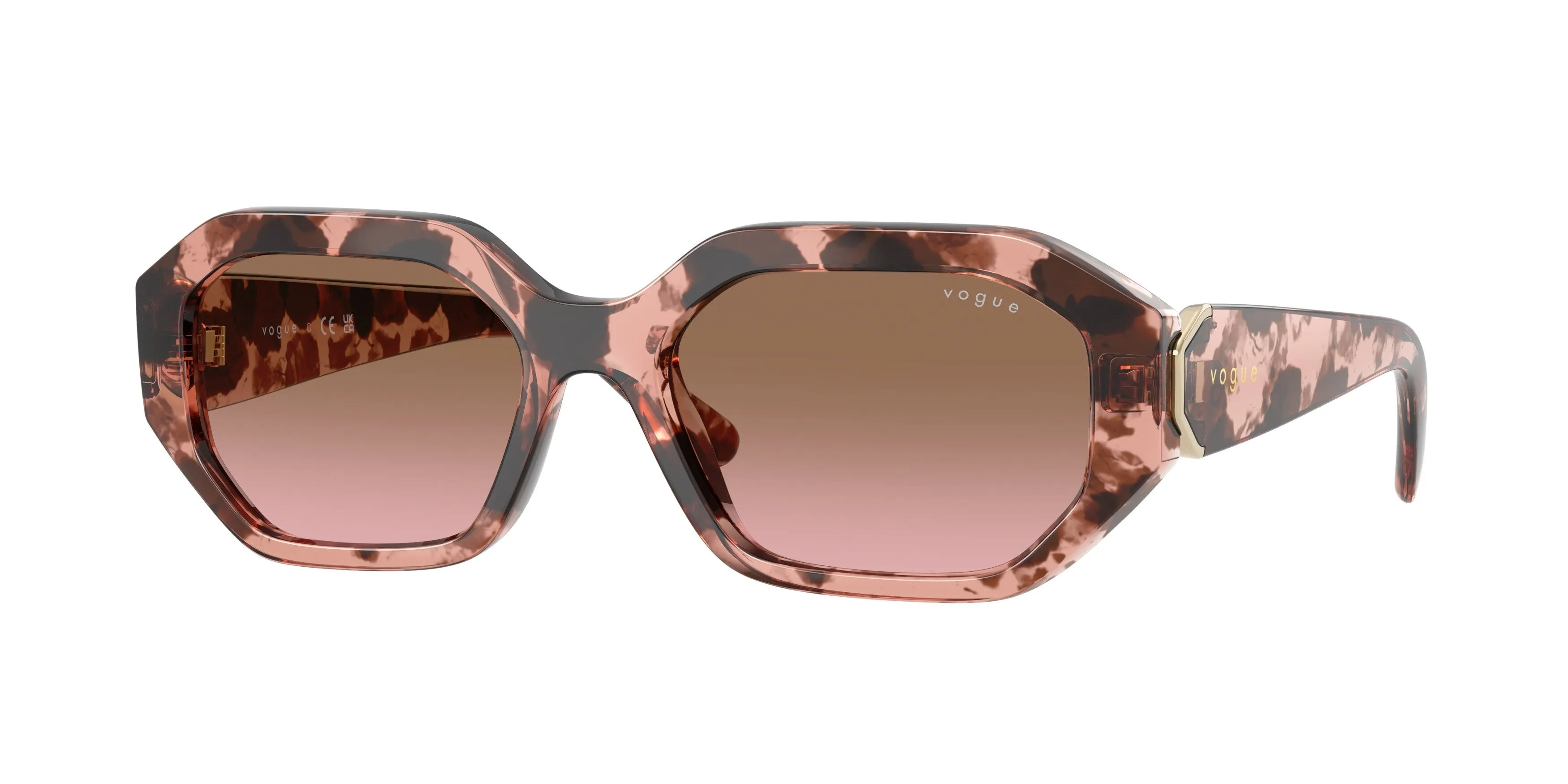 VOGUE EYEWEAR VO5675S 319914 Occhiali da sole Nylon Rosa Rosa Geometrica Normale Sfumato - immagine 1